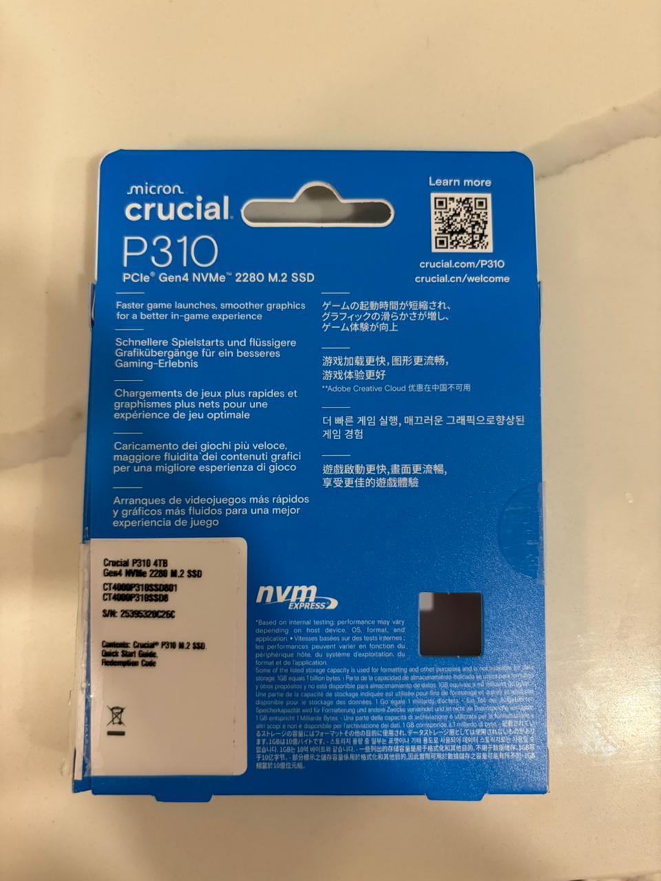 CRUCIAL P310 4TB