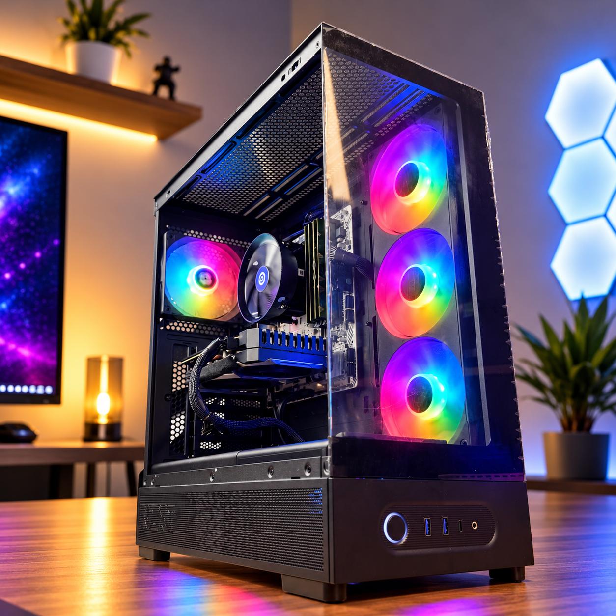 RX 5700 XT 8GB | Intel core i7 4.2GHZ | 32GB RAM | 1TB SSD | Wi-Fi/BT | Win 11 Custom NZXT Gaming PC