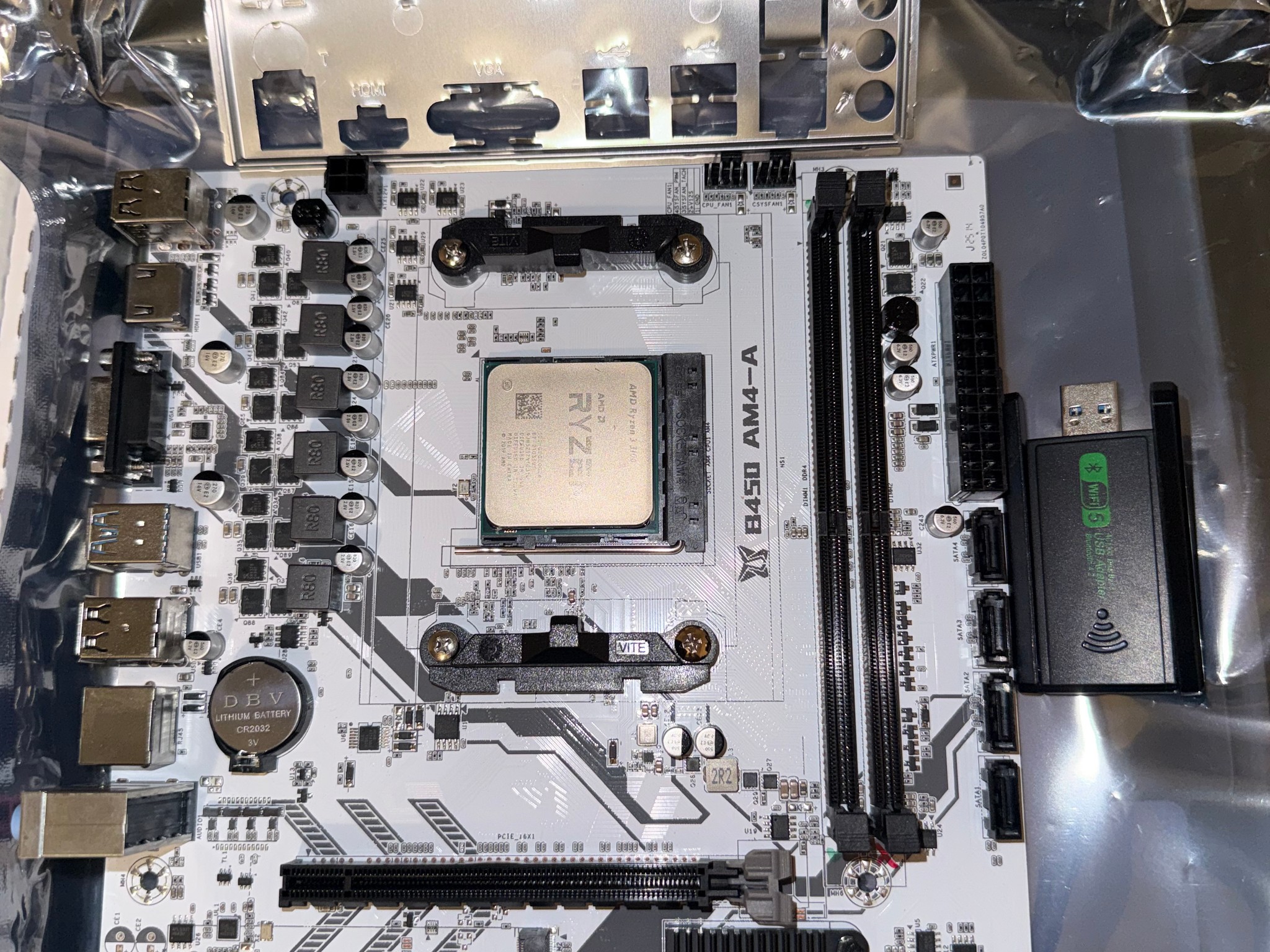 READ DESCRIPTION!! Ryzen 3 3100 CPU | Machinist b450m Motherboard | USB WiFi/Bluetooth
