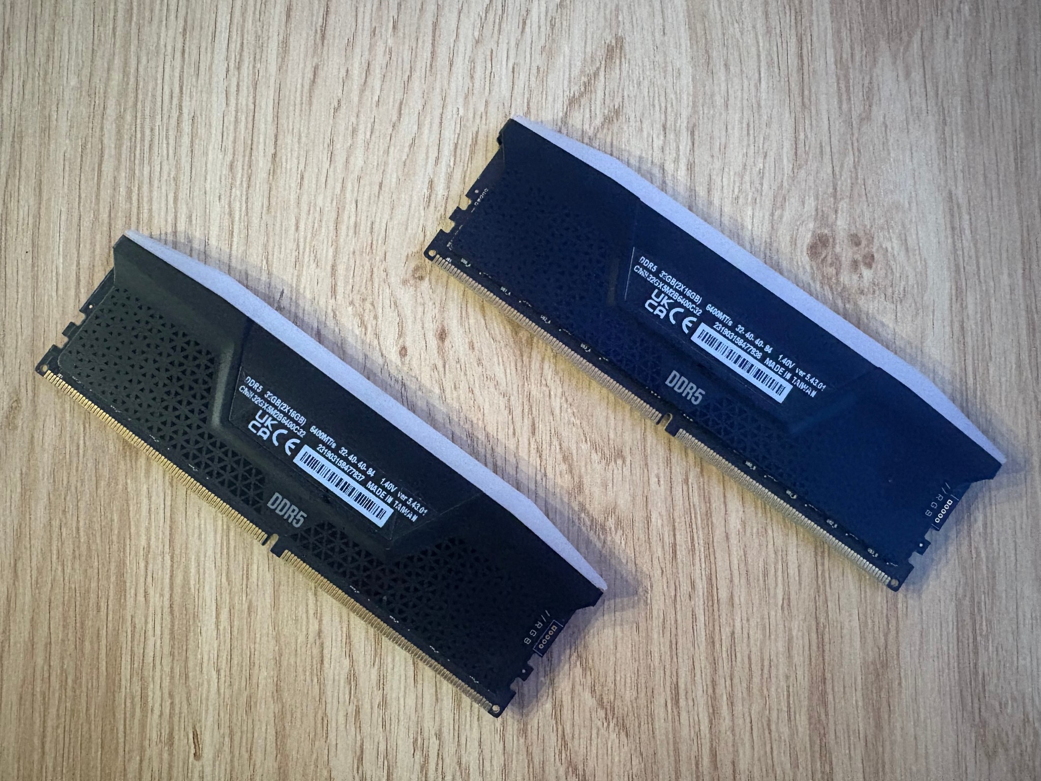 Corsair Vengeance 32GB Desktop Memory Module 6400MHz PC5-51200 DDR5 C32 DIMM