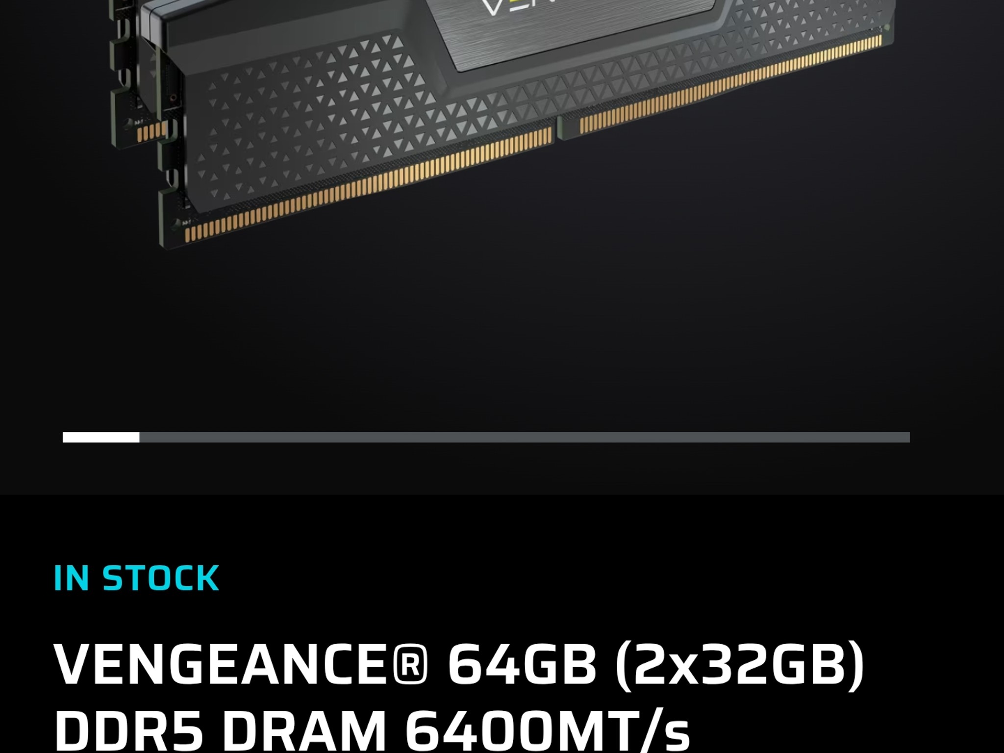 Corsair Vengeance DDR5 64GB 6400MHZ