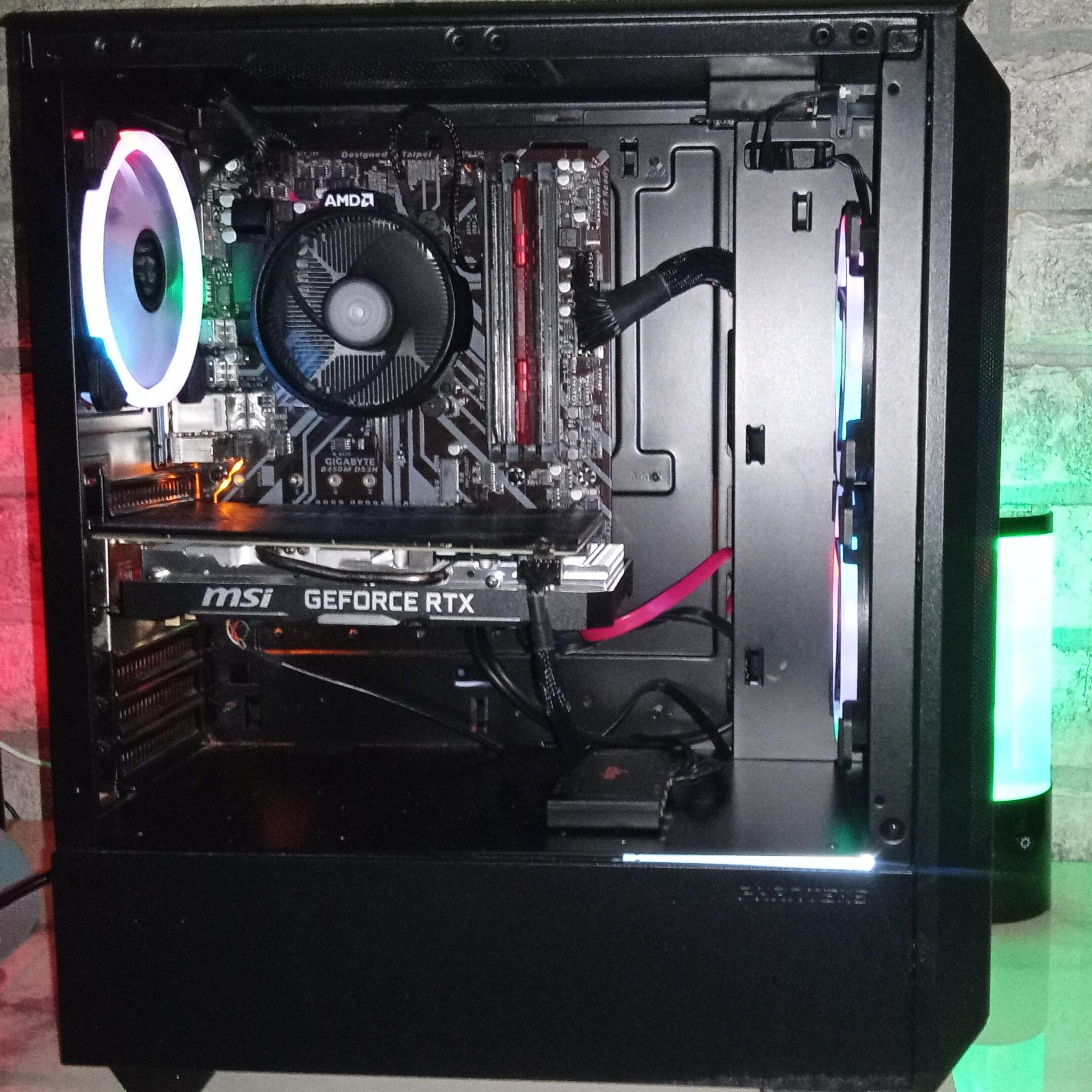 DESKTOP COMPUTER/RYZEN 5/RTX 2060/16GB RAM/512 SSD/600W PSU/WIN 11 PRO/WIFI