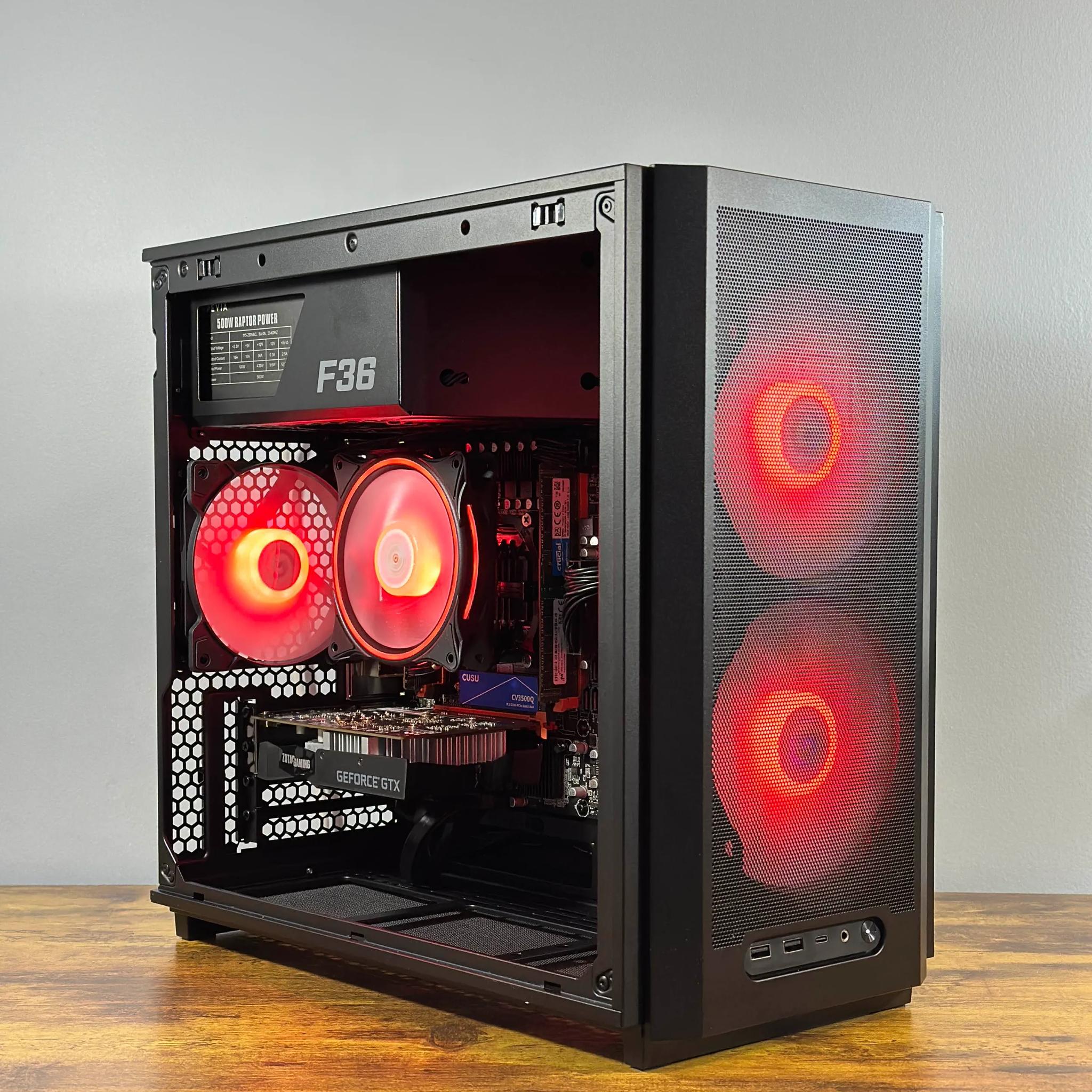 Intel i7 6 Core | GeForce GTX 1650 | 32GB RAM | 512GB SSD | WIFI | 1080p Black Gaming PC