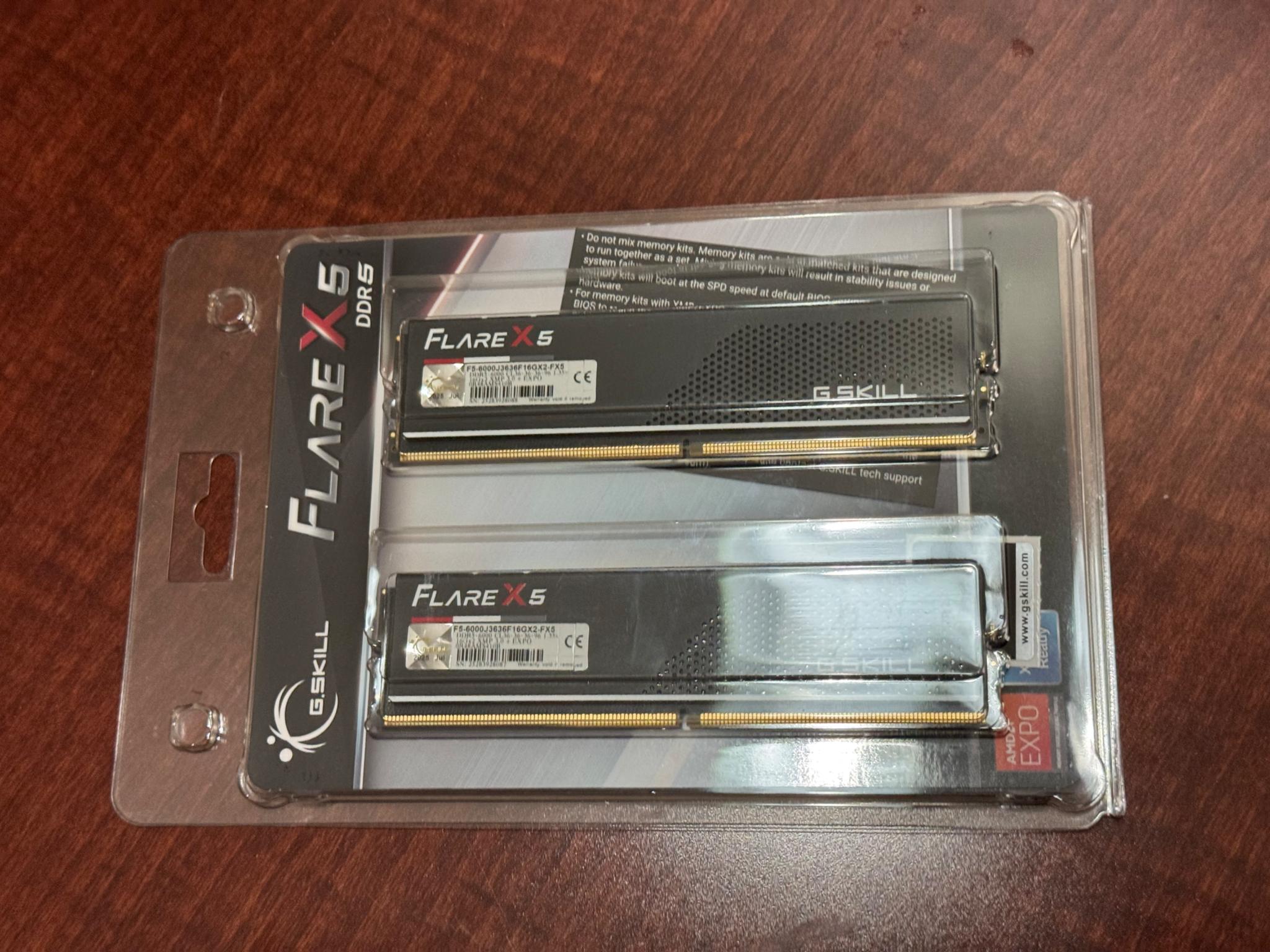 G.Skill FlareX5 DDR5 6000 16GB x2