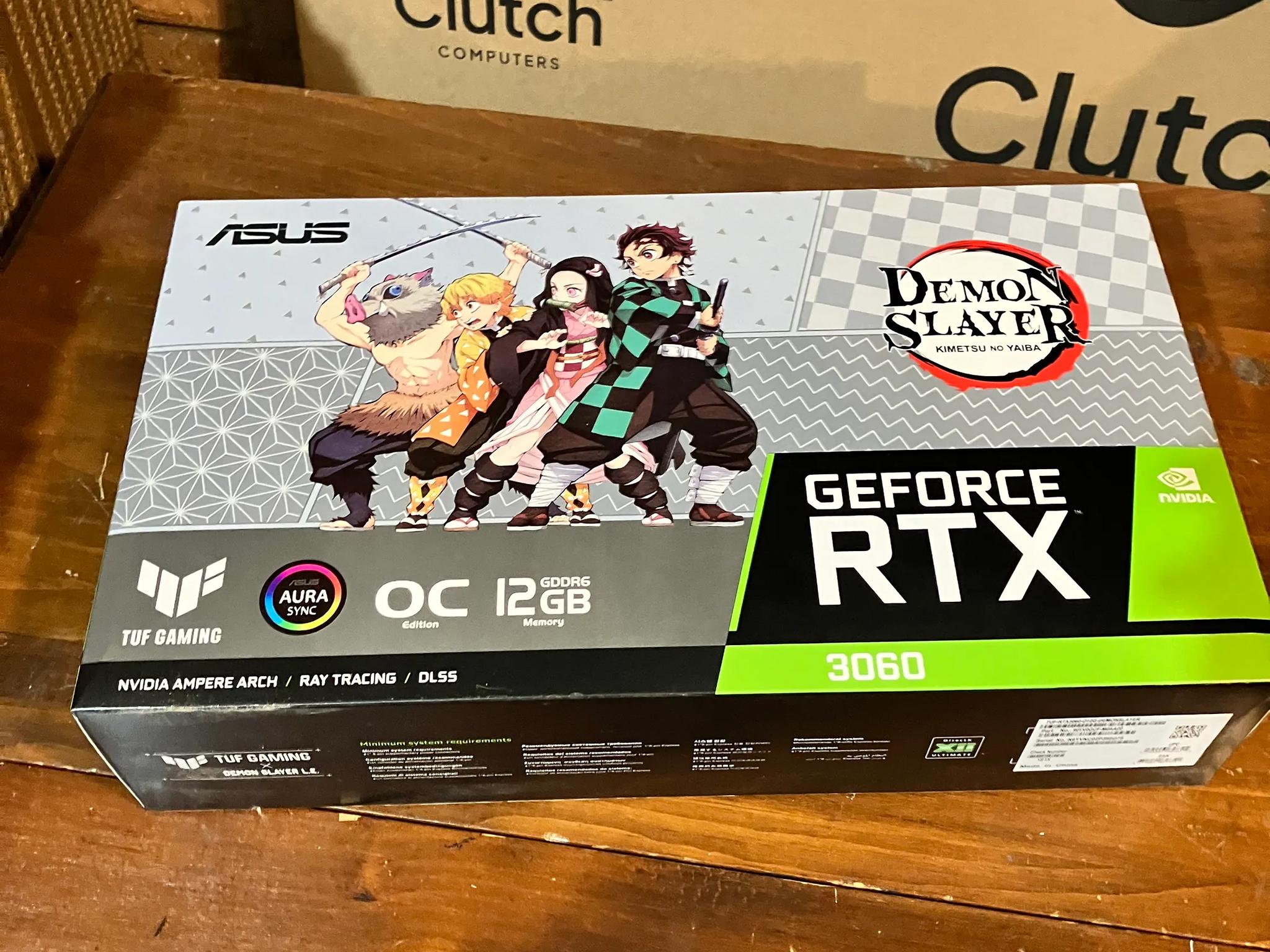 UNOPENED ASUS Tuf RTX 3060 Demon Slayer Limited Edition