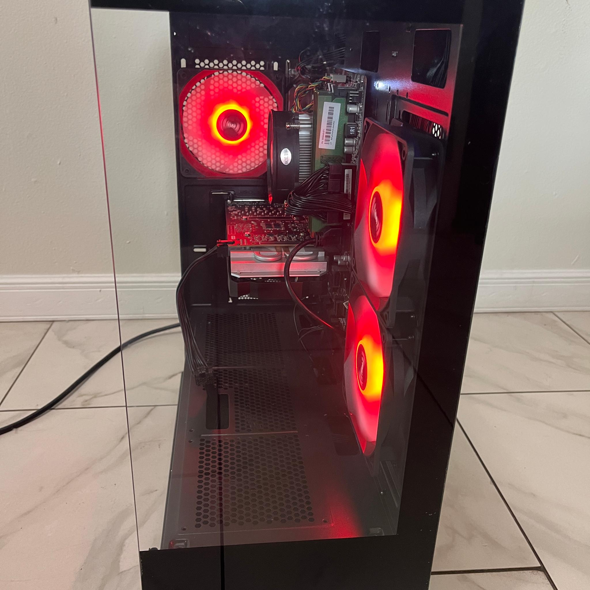 NVIDIA RTX 2060 Super, Intel Core i5-7400, 16GB RAM, 878GB Storage, RGB Gaming PC w/ Wi-Fi & BT