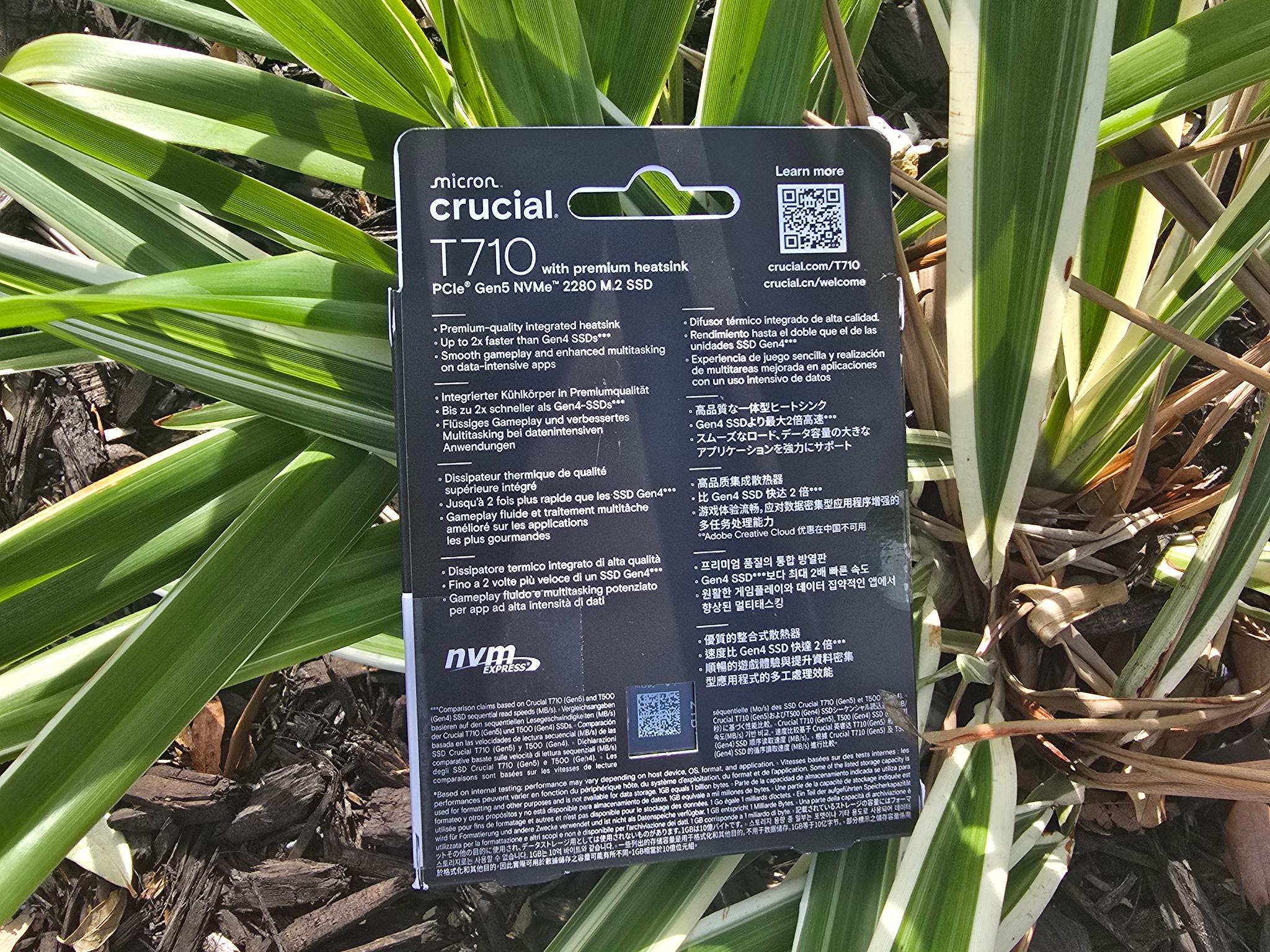 Crucial T710 PCIe Gen5 NVMe 2TB SSD w/heatsink