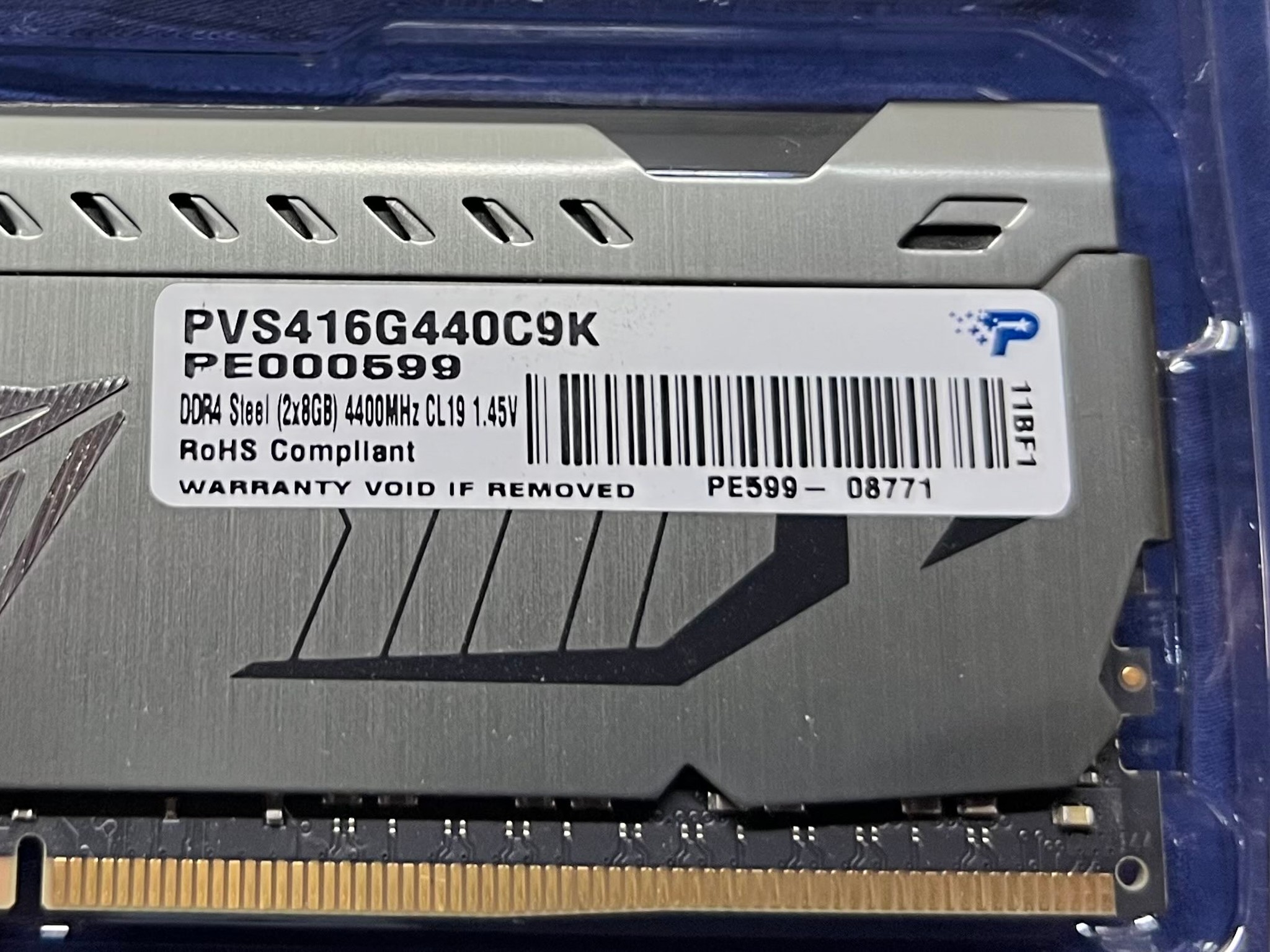 16GB DDR4-4400 Patriot Viper Steel Gaming Memory Kit