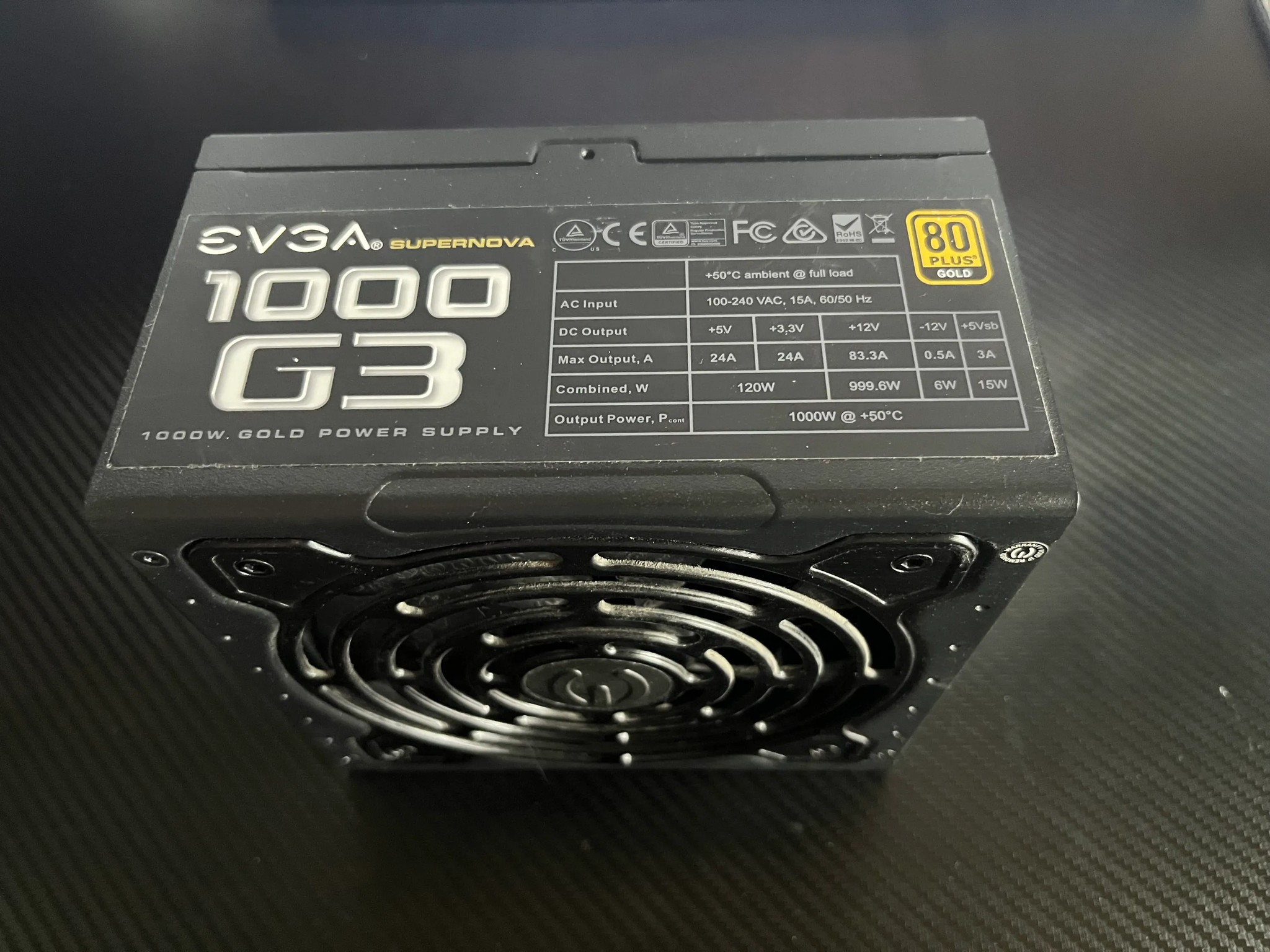 Used EVGA Supernova 1000w G3 (80+ Gold) Fully Modular Power Supply - Tested - PARTIAL CABLES!