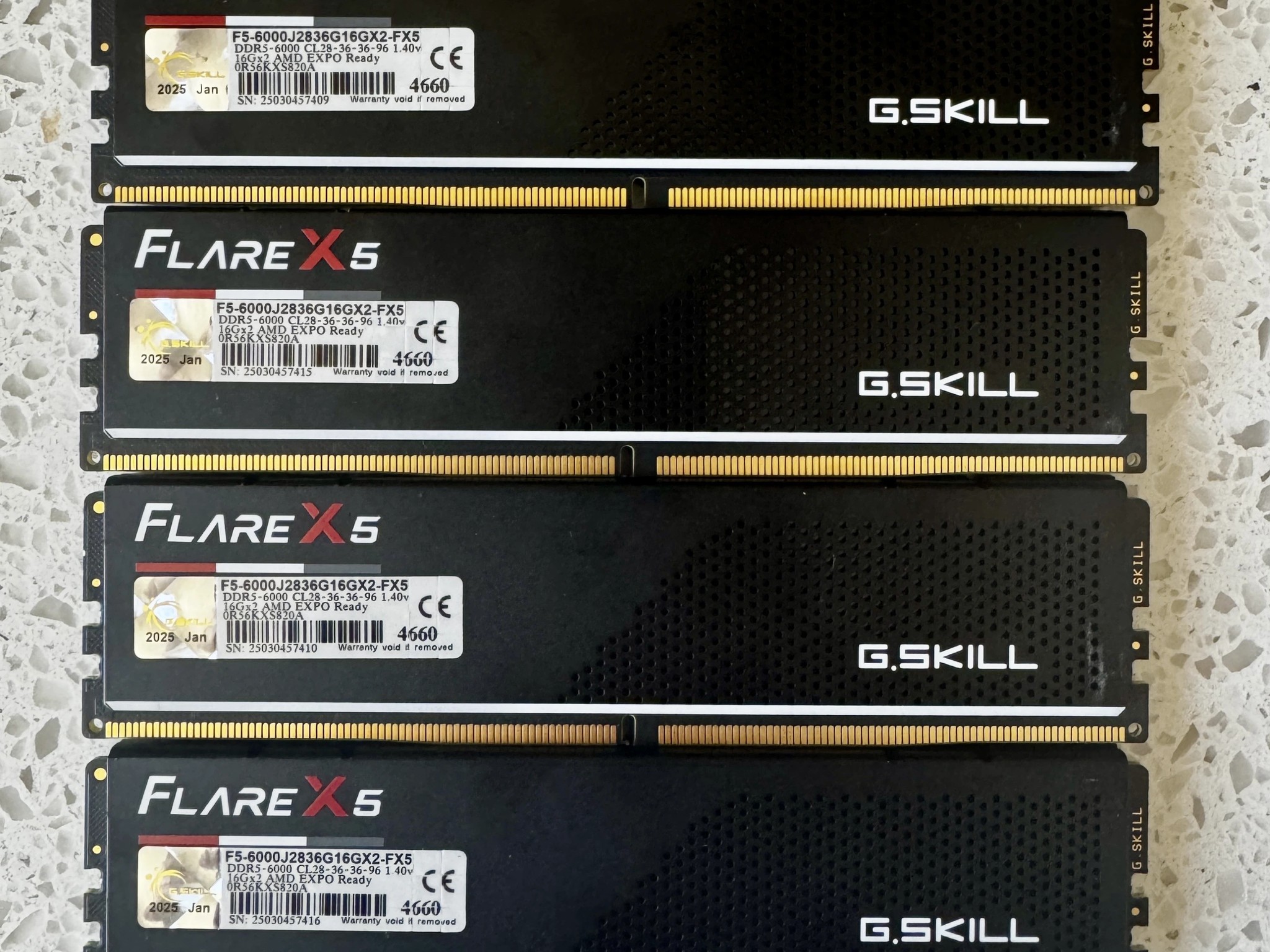 G.SKILL Flare X5 DDR5 6000 CL28 Desktop Memory - 64GB (4 x 16GB)