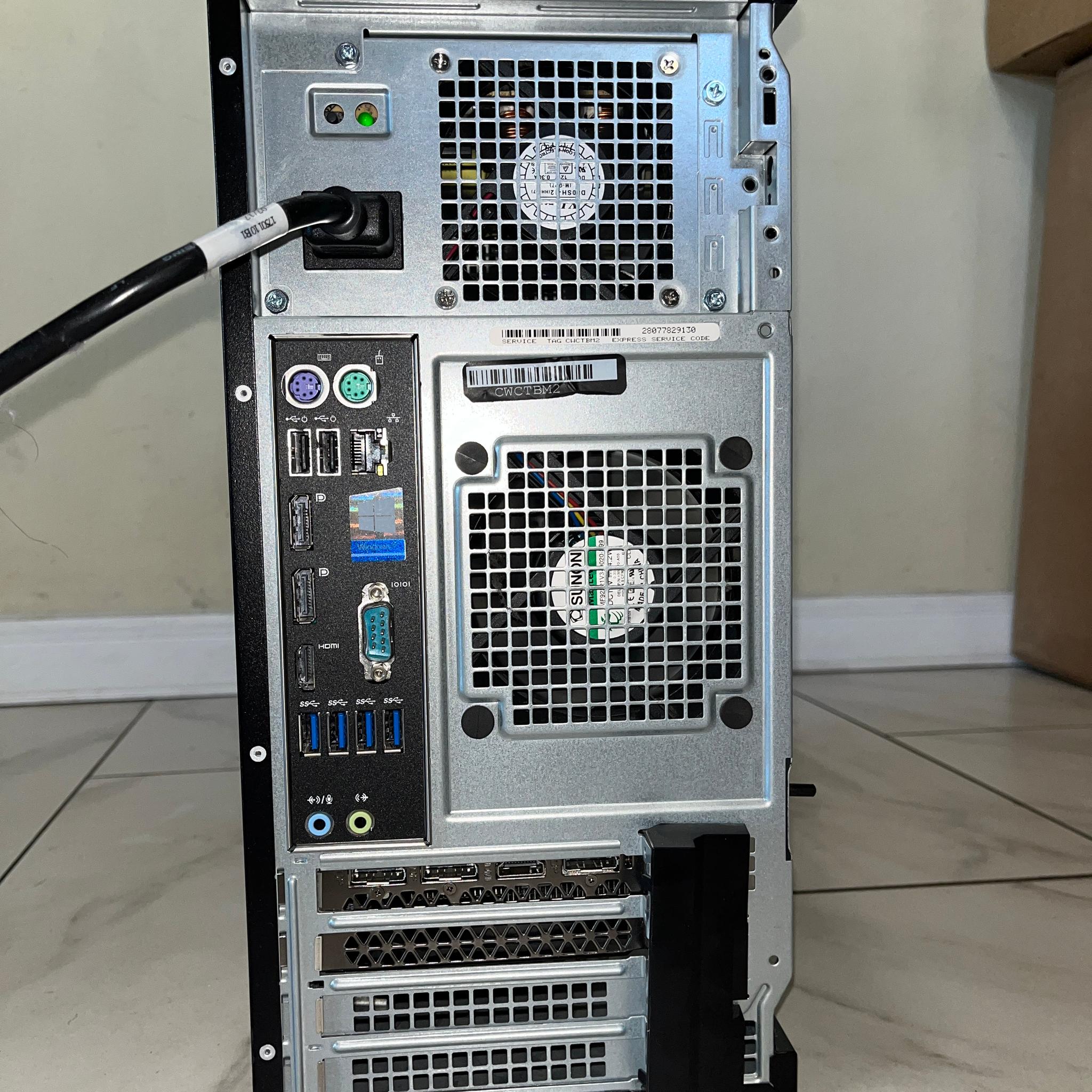 🟠🔥NVIDIA RTX 2060, Intel Core i7-7700, 16GB RAM, 1 TB Storage, Dell Precision 3620 Gaming PC 🖥️