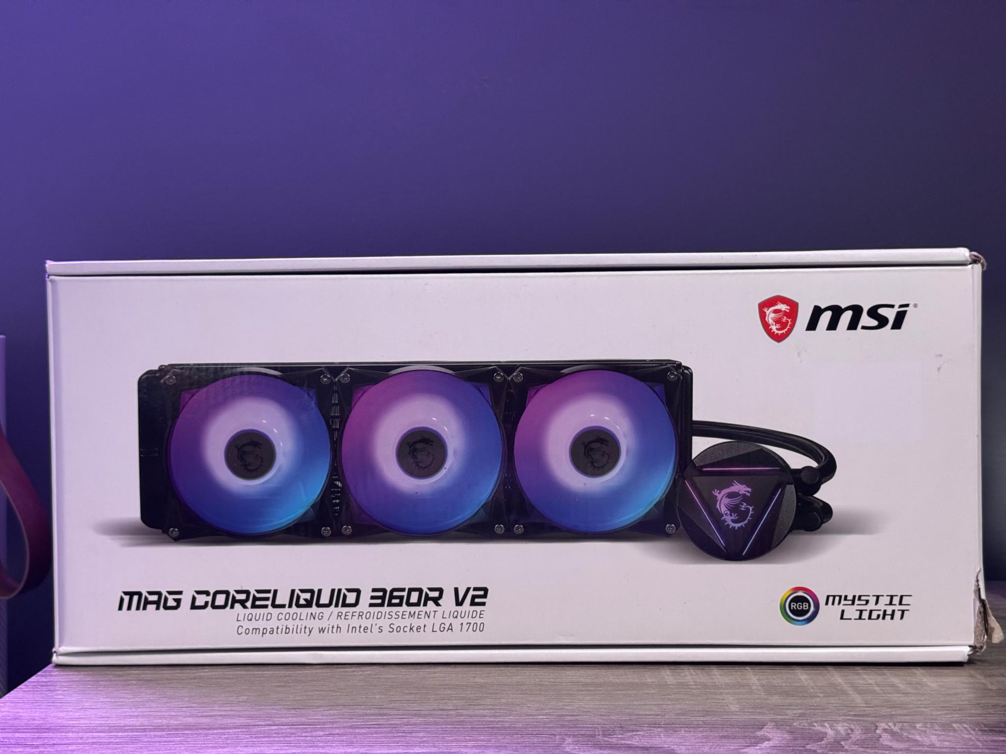 *NEW-OPEN BOX* MSI MAG CORELIQUID 360R AIO ARGB CPU Liquid Cooler LGA 1700 & AM4