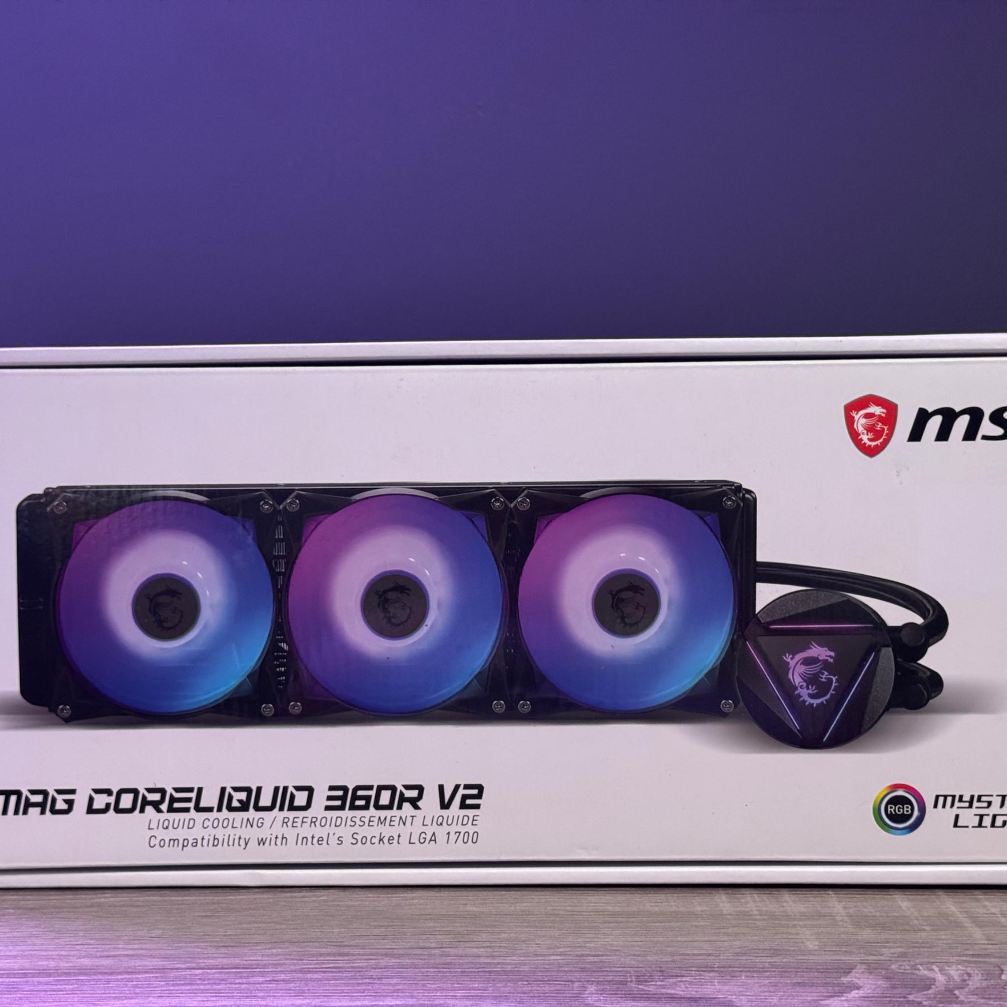 *NEW-OPEN BOX* MSI MAG CORELIQUID 360R AIO ARGB CPU Liquid Cooler LGA 1700 & AM4