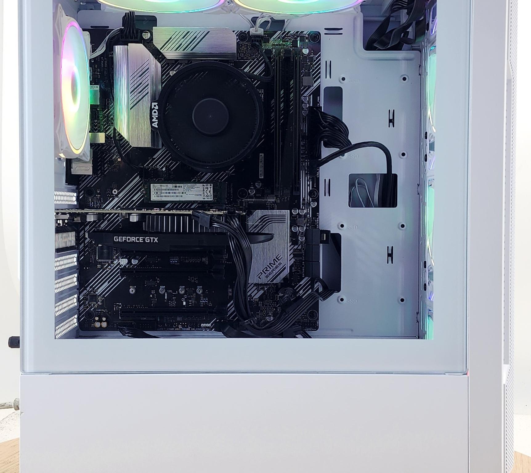 Gaming PC Ryzen 5 3600 16GB RAM 256GB SSD + 1TB HDD GTX 1650 4GB Win11 Computer