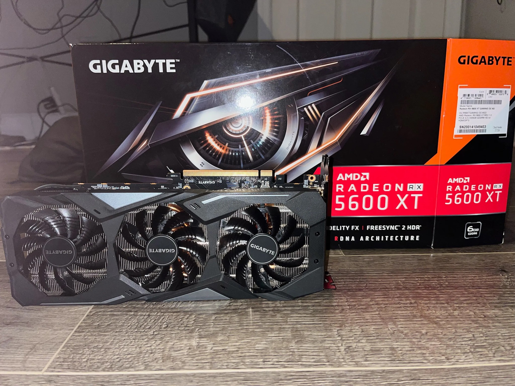 Used Gigabyte Radeon RX 5600 XT Gaming OC 6G Graphics Card