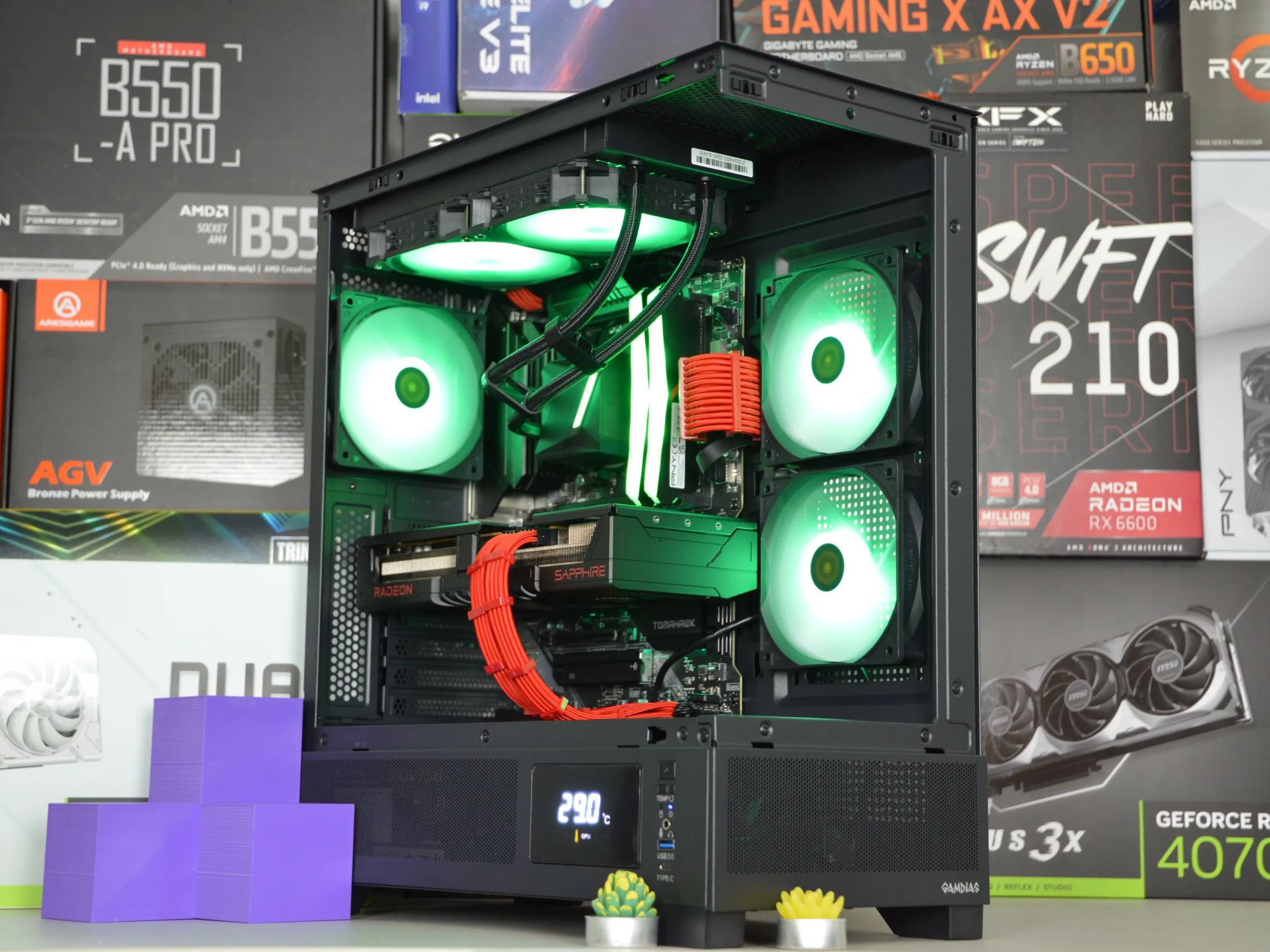 🔴EXTREME🔴| RX 9070 16GB | RYZEN 7 5700X | 32 GB RGB DDR4 RAM | 2TB GEN 4 NVME SSD | Team Red PC |