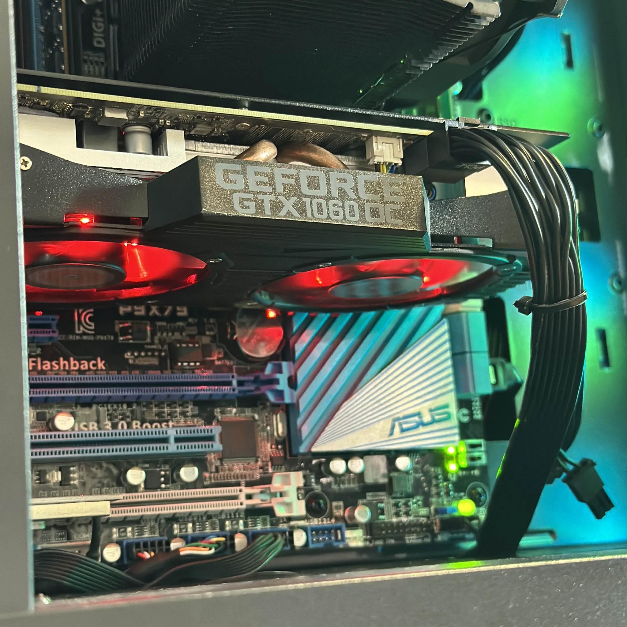 GTX 1060 6GB | Intel i7 3930K | 16GB DDR3 | 512GB SSD | Windows 10 | WIFI + BT | Custom Gaming PC