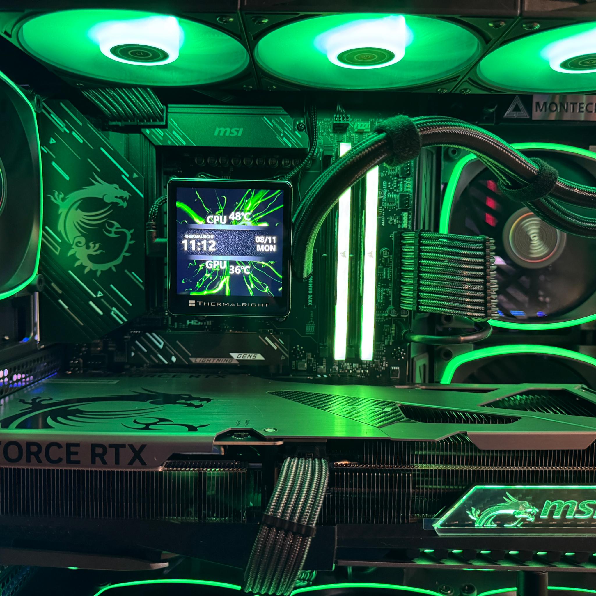 Custom Gaming PC MSI Vanguard 5070ti 16GB, Ryzen 7800x3d, MSI X870 Motherboard, 32GB DDR5. 1440p 4k