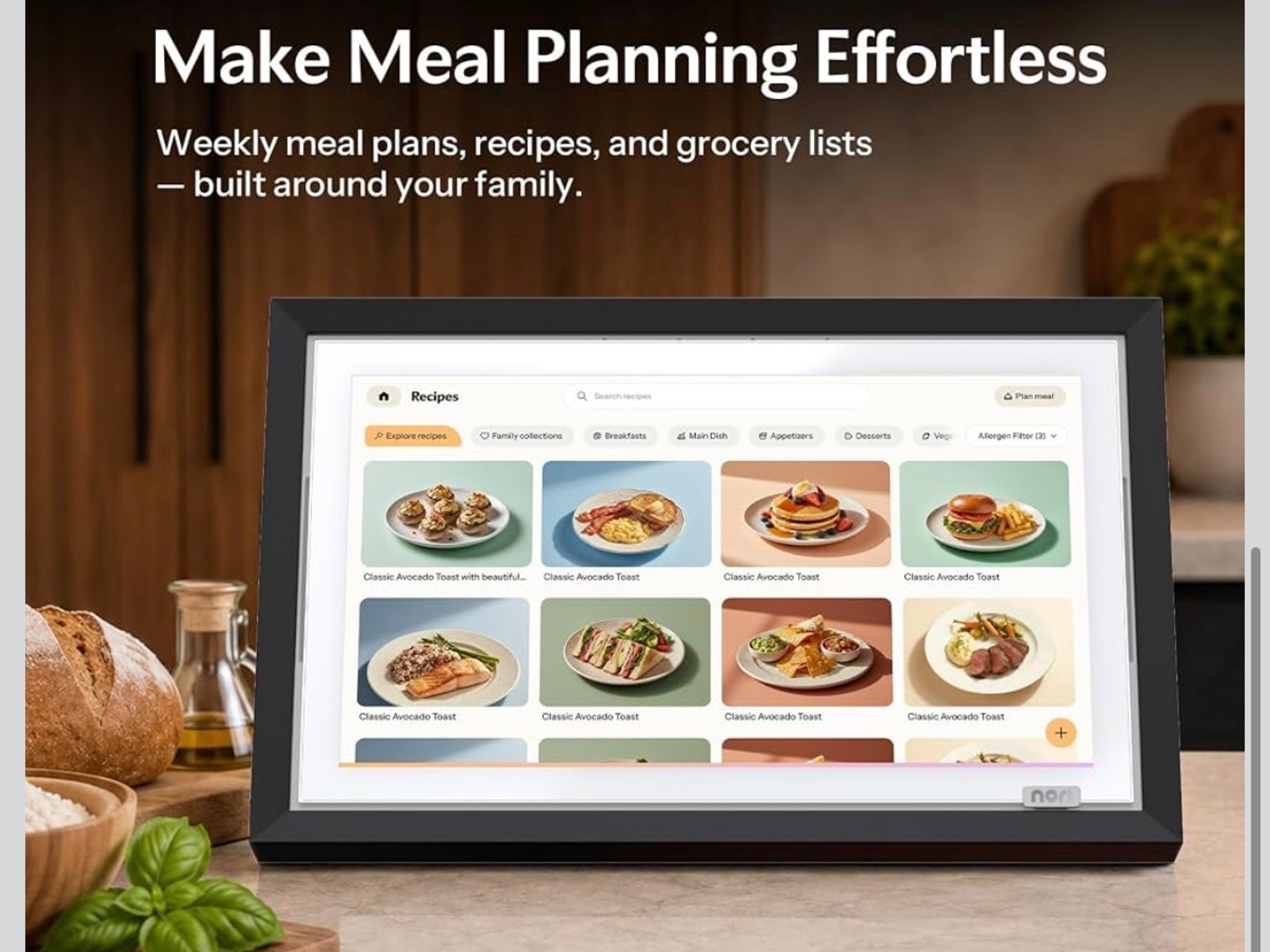 Nori AI-Powered Family Digital Calendar Smart Display Hub