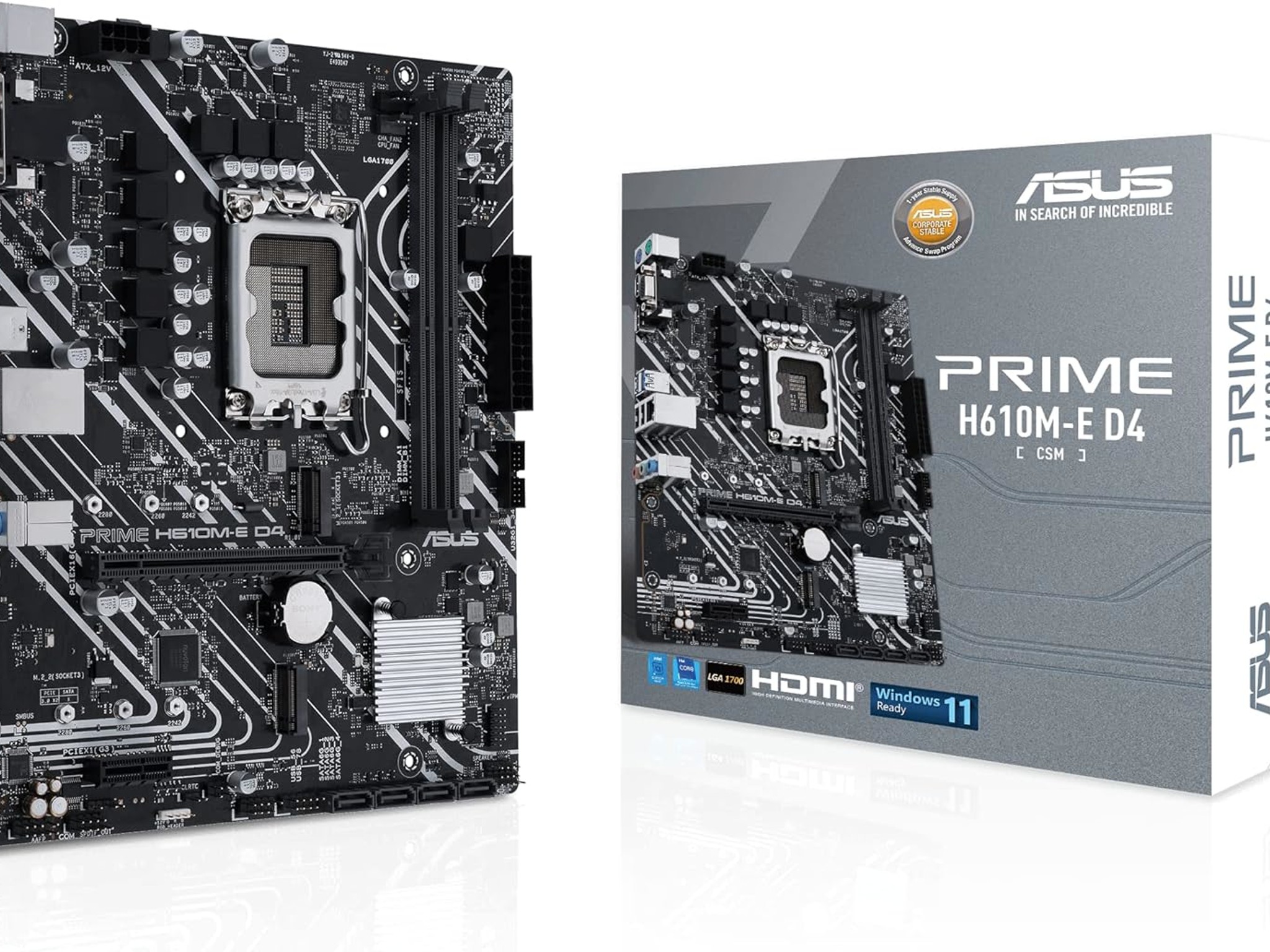 H610M-E mATX LGA1700 Motherboard ASUS Prime