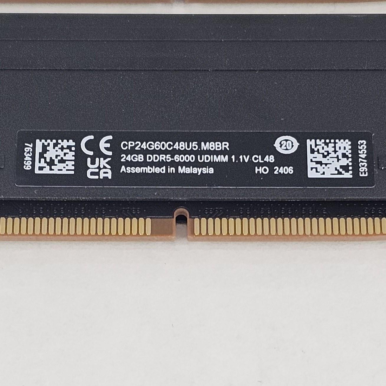 48GB DDR5 (2x24GB) CL48 6000MT/s Crucial DDR5 Pro