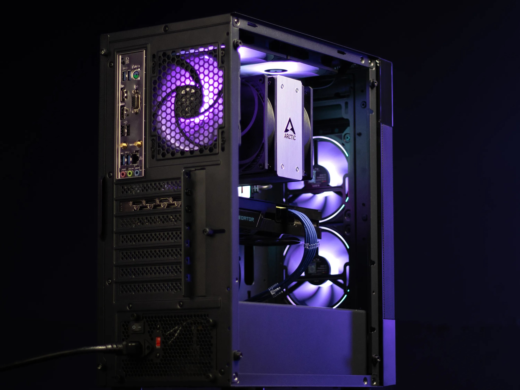 “Cyb3rThr4sh3r” RX 7600 8GB  Ryzen 5 5600G 32GB Windows 11 Pro 2.3TB Workstation Gaming PC