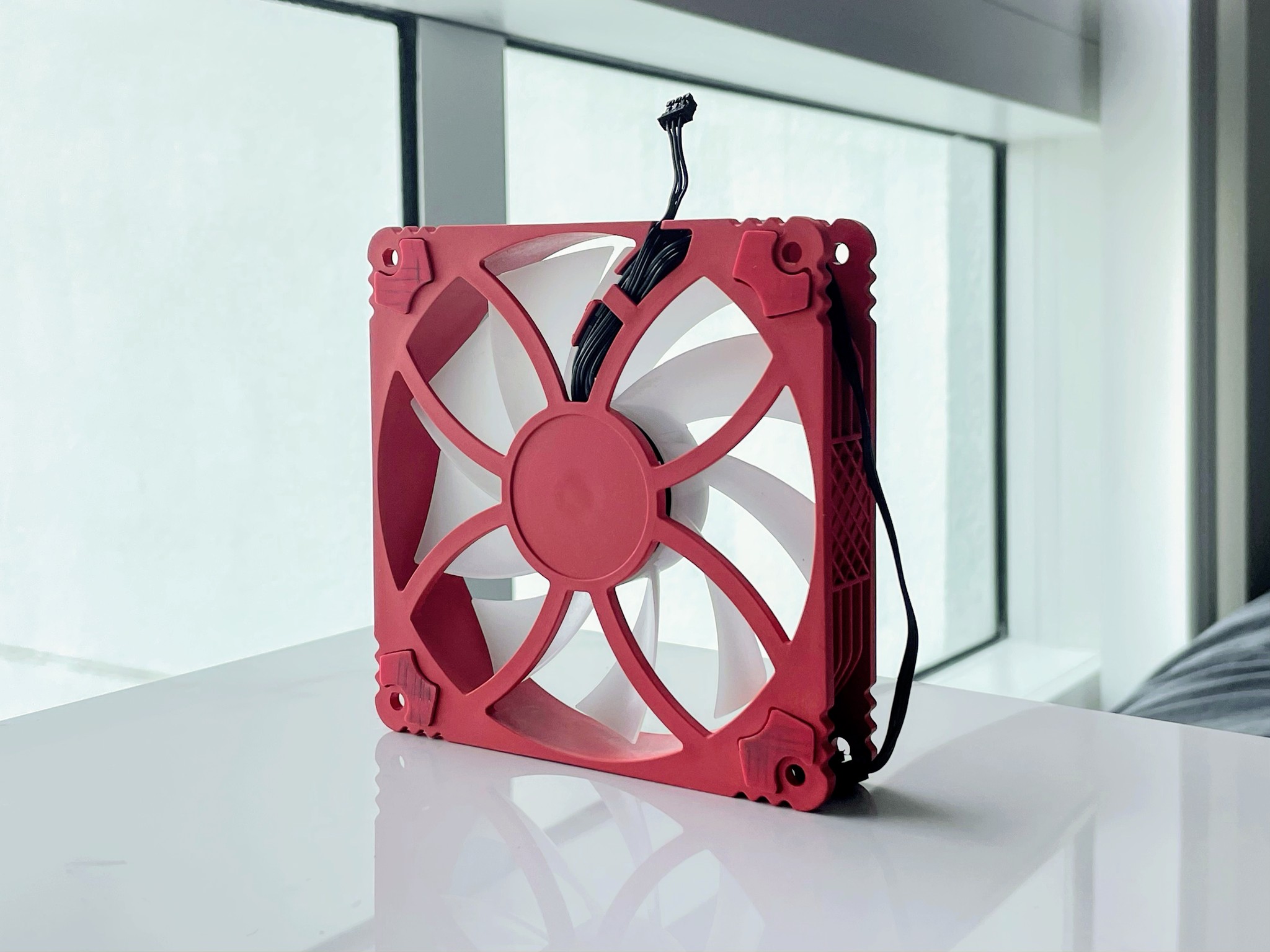 OEM 120mm Red & White Case Fan