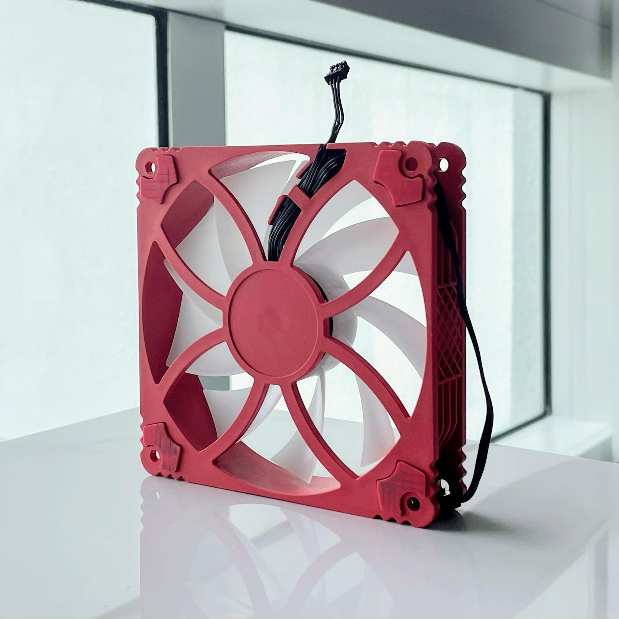 OEM 120mm Red & White Case Fan