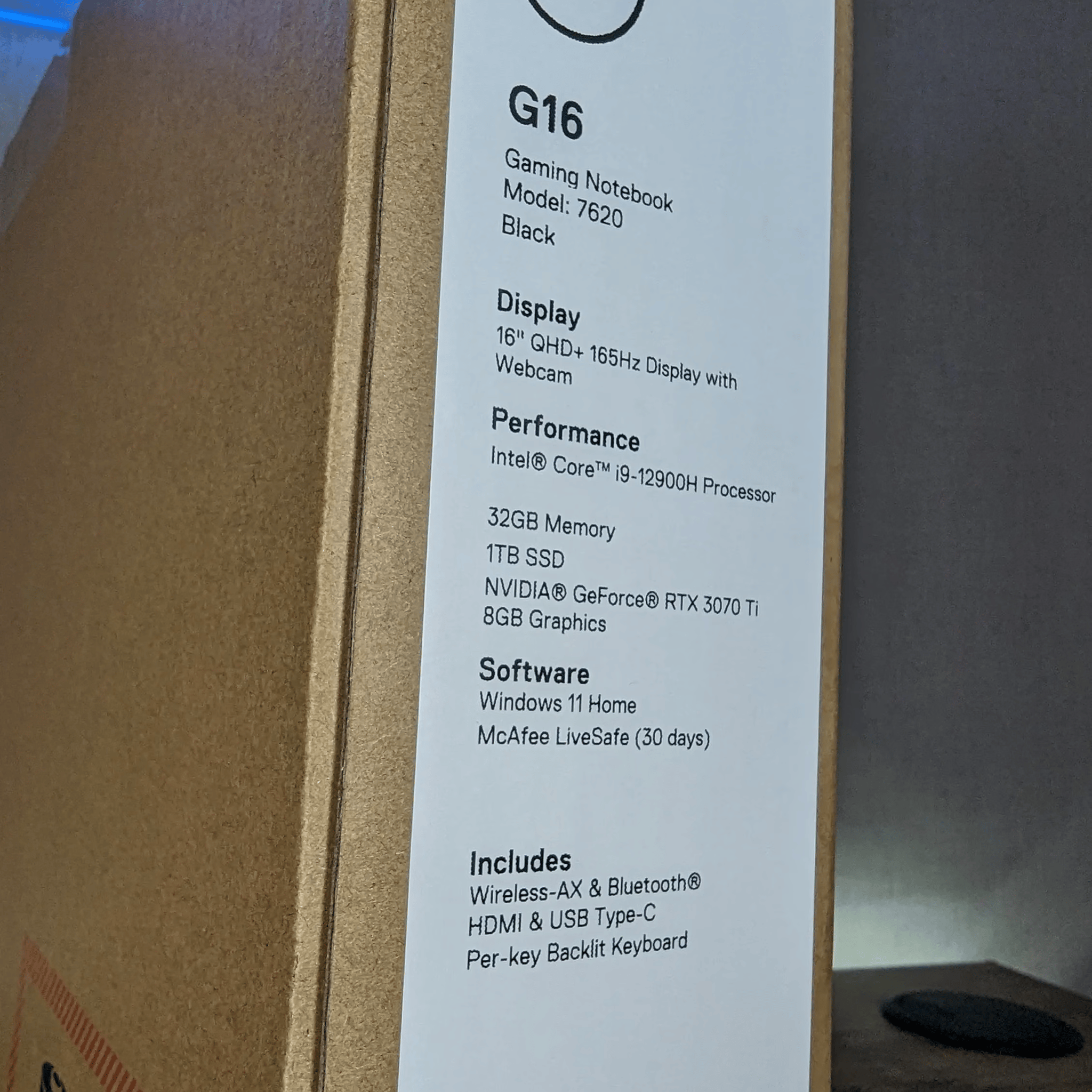 i9 12900H & RTX 3070ti Gaming Laptop
