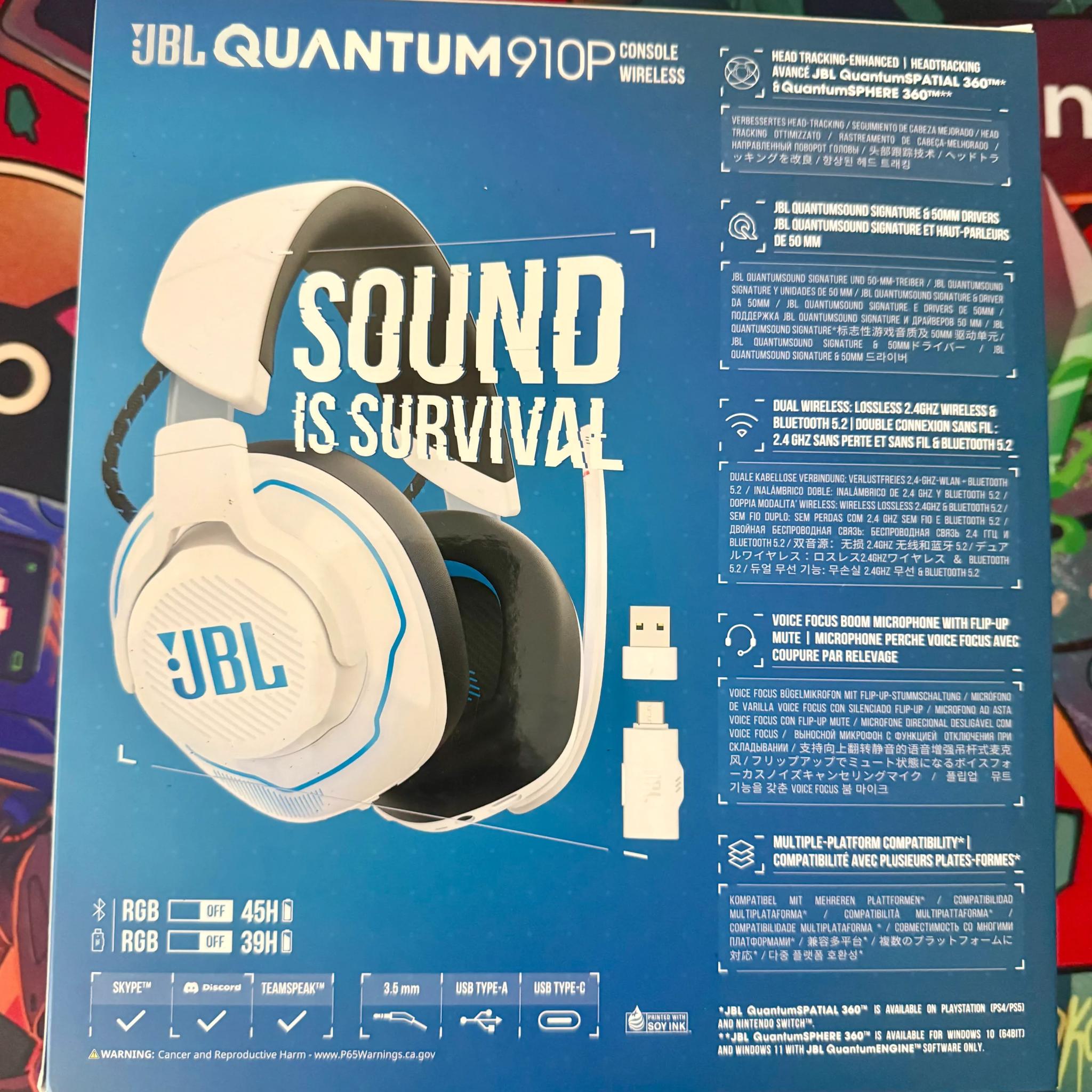 JBL Quantum 910P (Clix Customs) Wireless Gaming Headset for PS5, PS4, PC, and Switch
