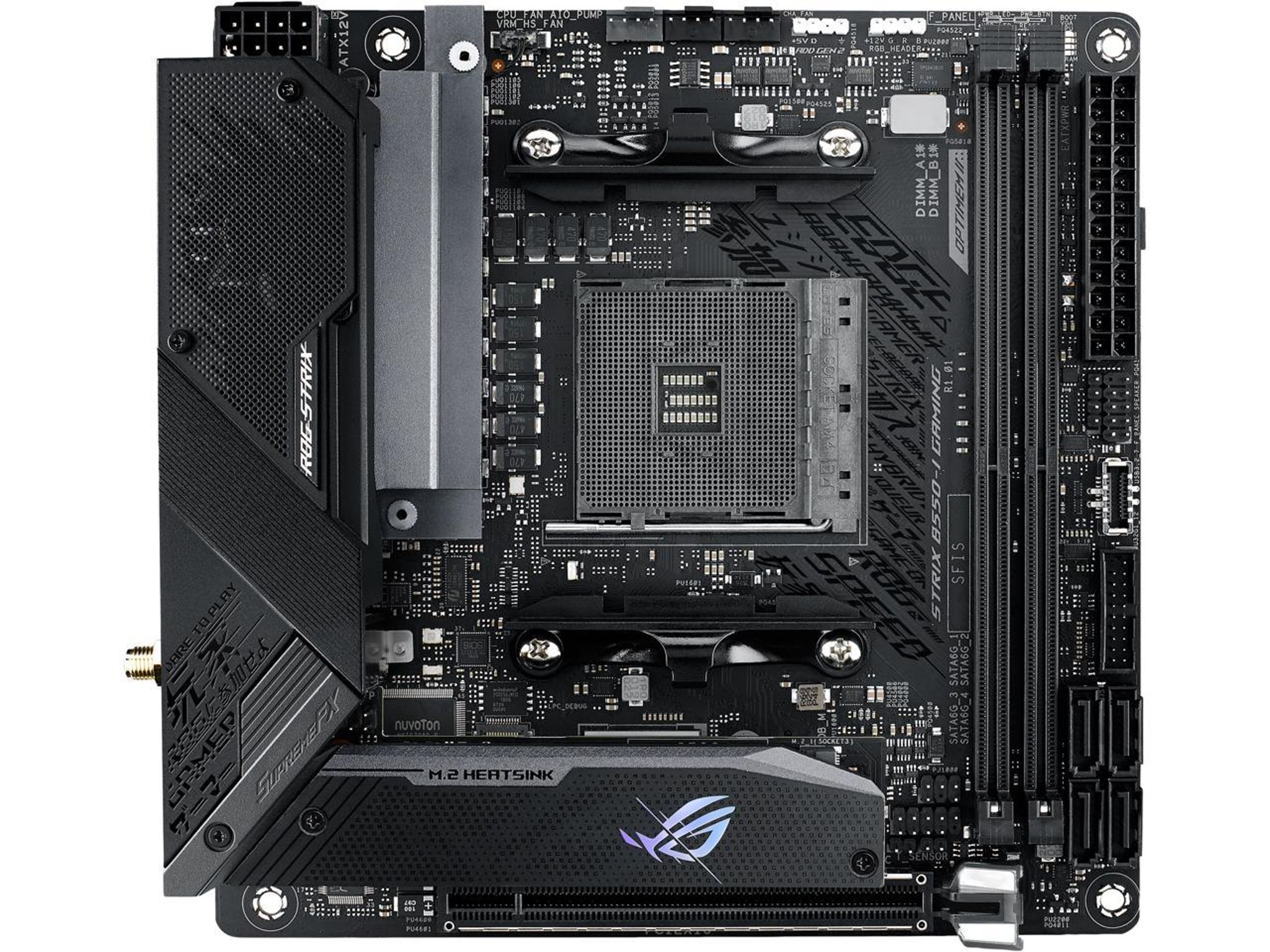 ASUS ROG STRIX B550-I GAMING AMD B550 AM4 DDR4 Mini-ITX Desktop Motherboard