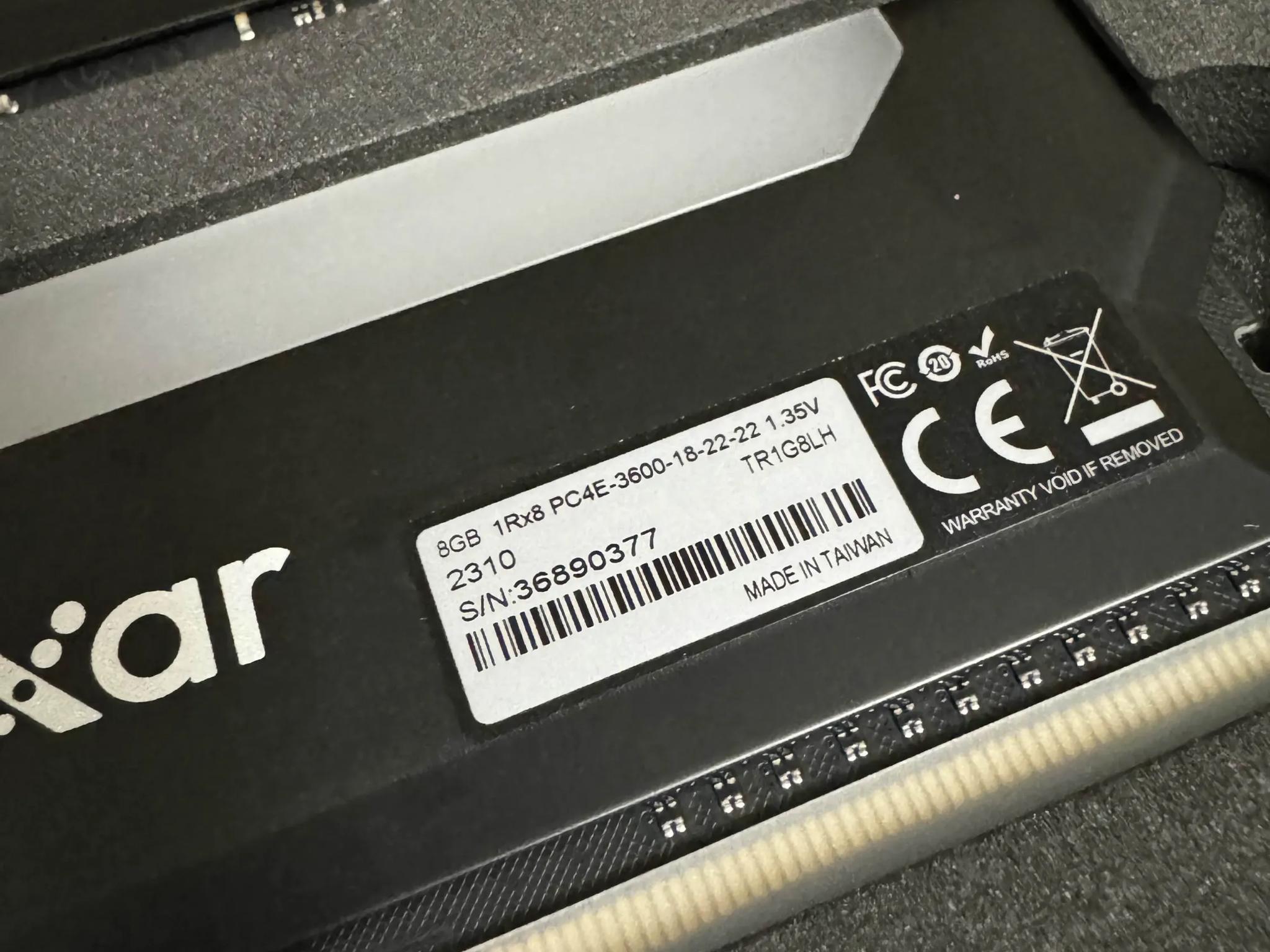 Lexar Hades RGB 16 GB (2 x 8 GB) DDR4-3600 CL18 Memory