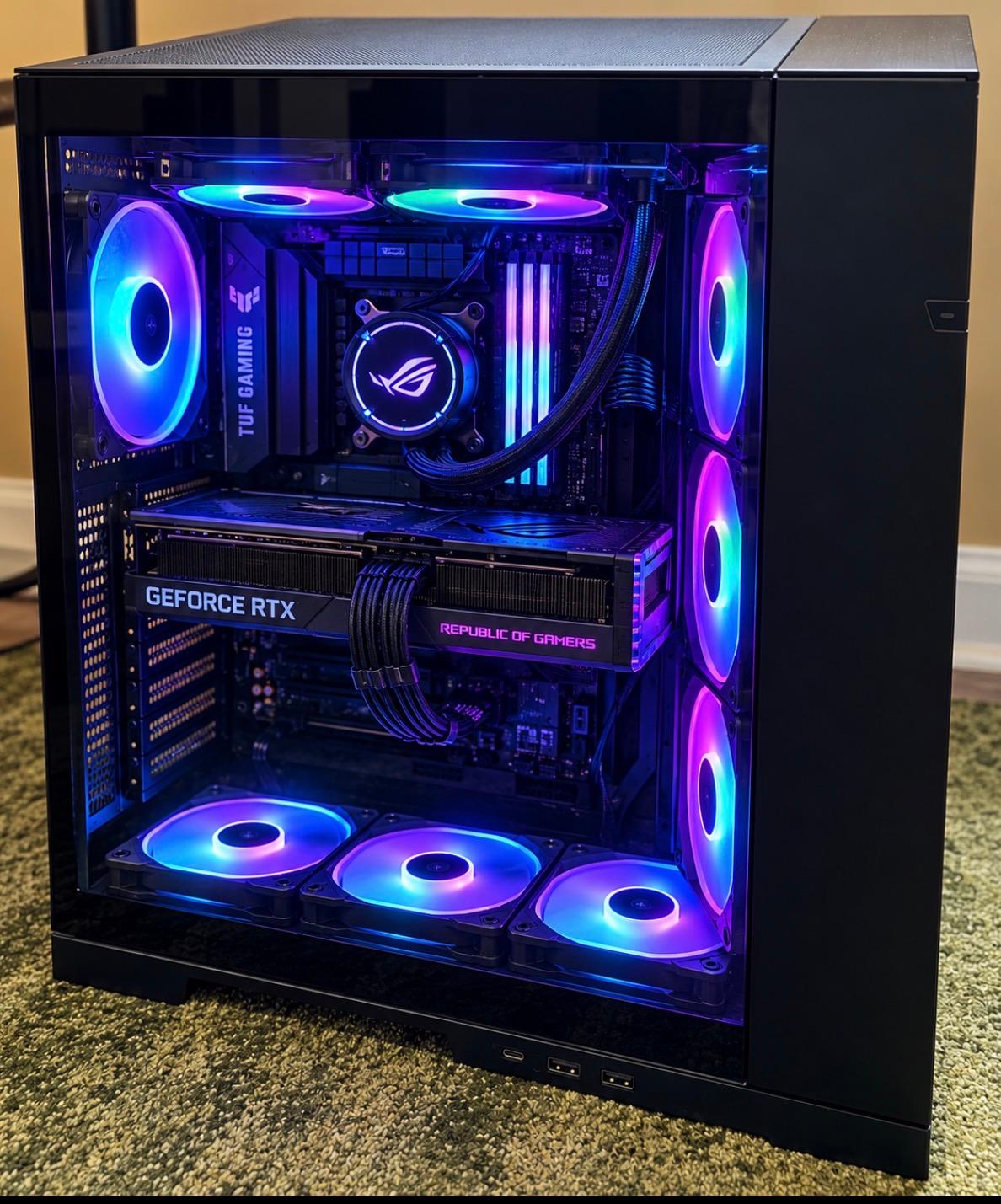 GeForce RTX 5090 Custom Gaming PC - Ryzen 7 9800X3D, 64GB RAM, 2TB NVMe SSD