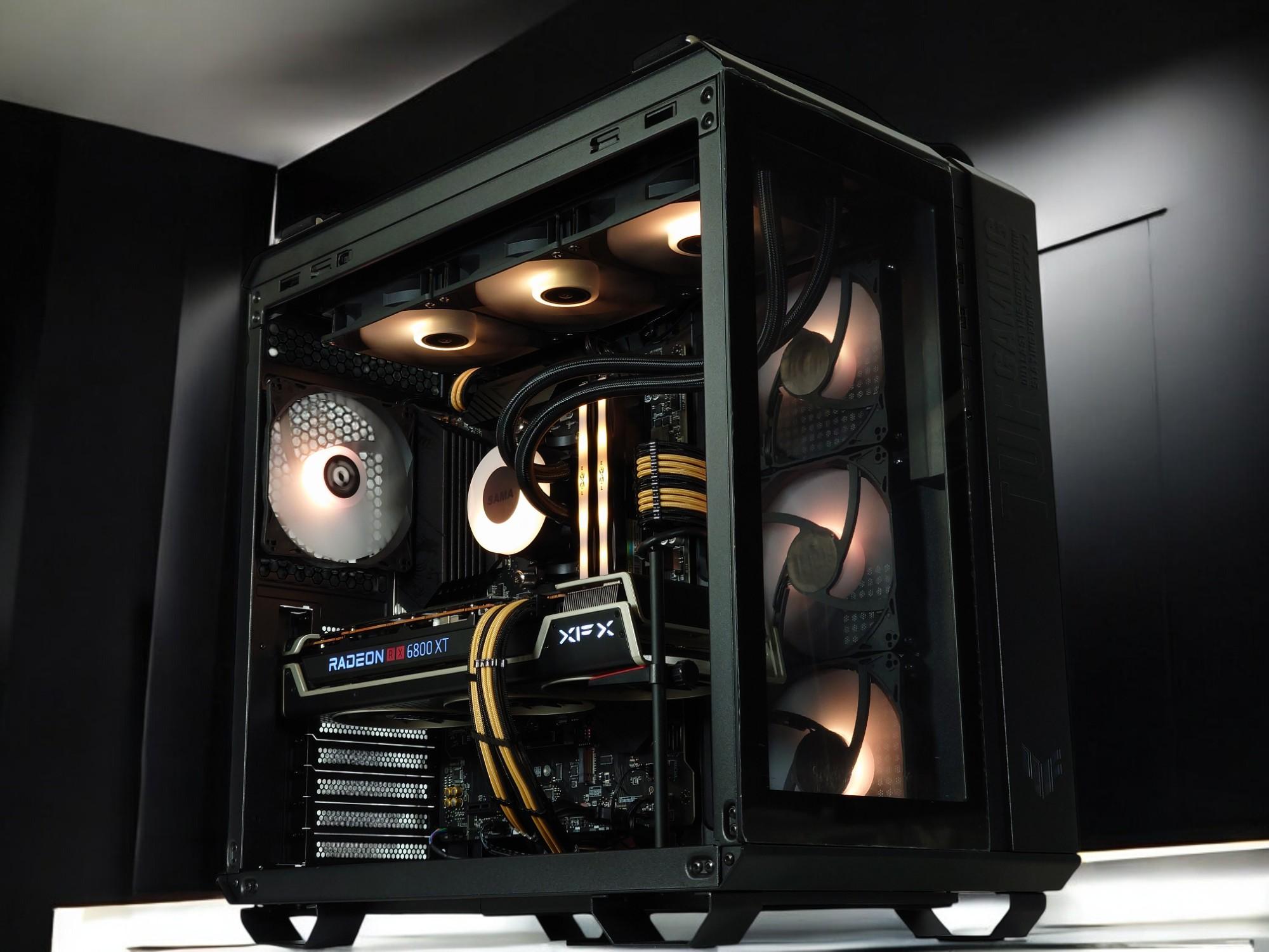 🪐Liquid Cooled Gaming PC⚡AMD RX 6800 XT 16GB⚡AMD Ryzen 7 5800X 8 core⚡32GB DDR4⚡1TB SSD