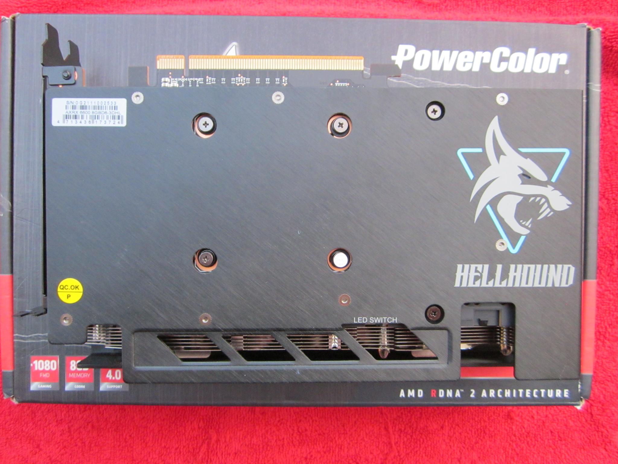 PowerColor Hellhound AMD Radeon RX 6600 8GB GDDR6 Graphics Card