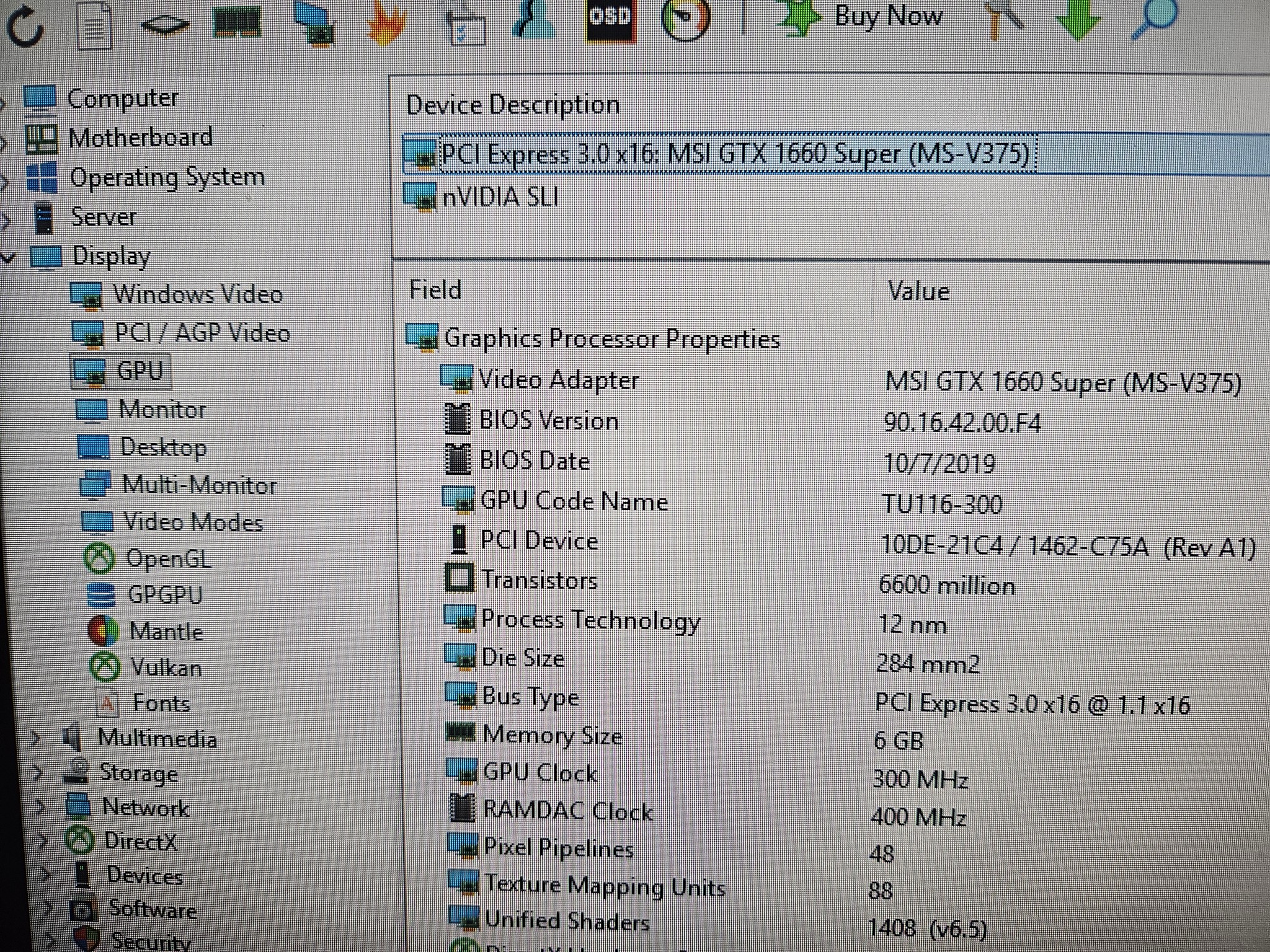 MSI GeForce GTX 1660 SUPER VENTUS XS OC (Tested)