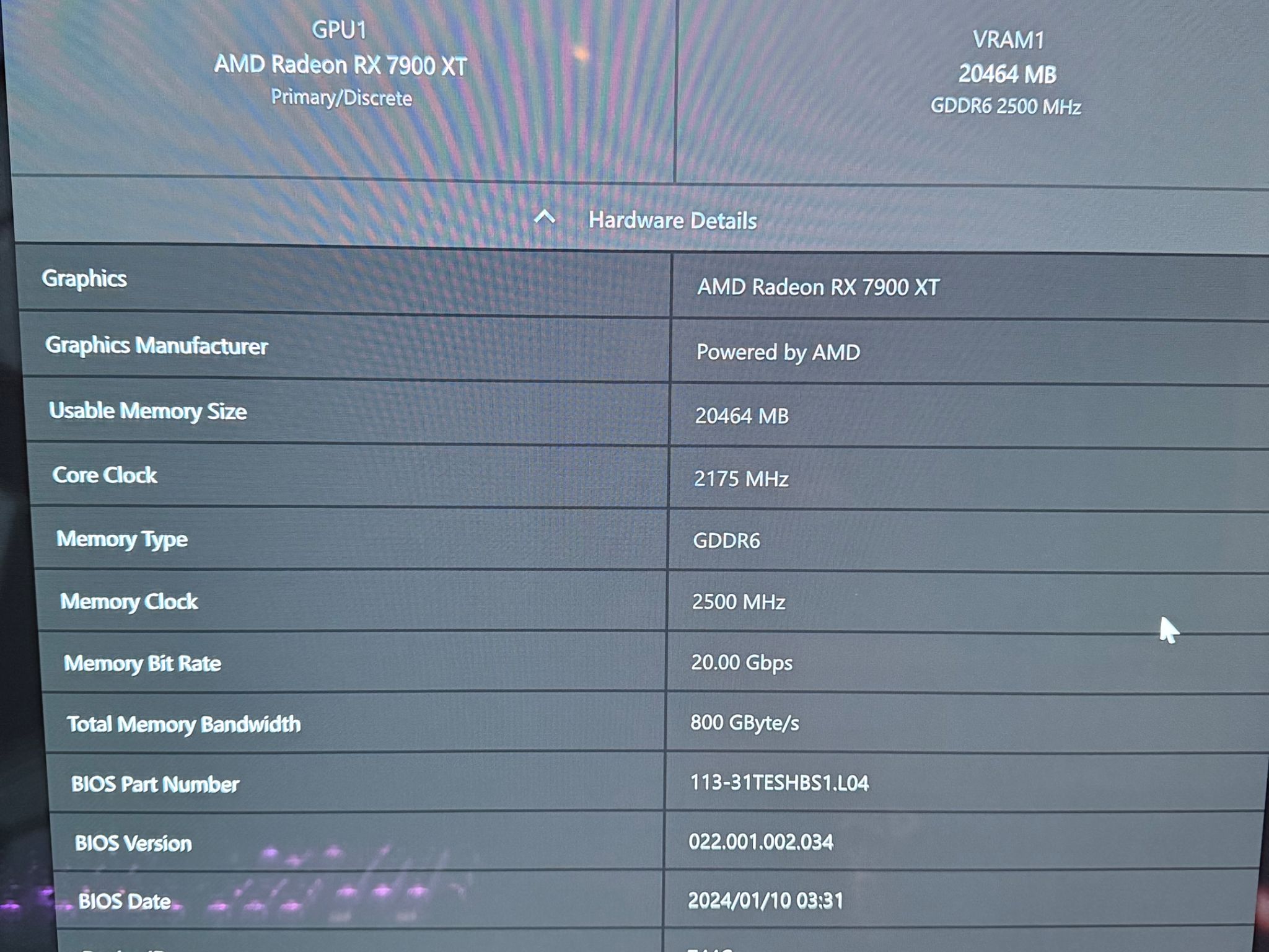 XFX MERC310 7900XT