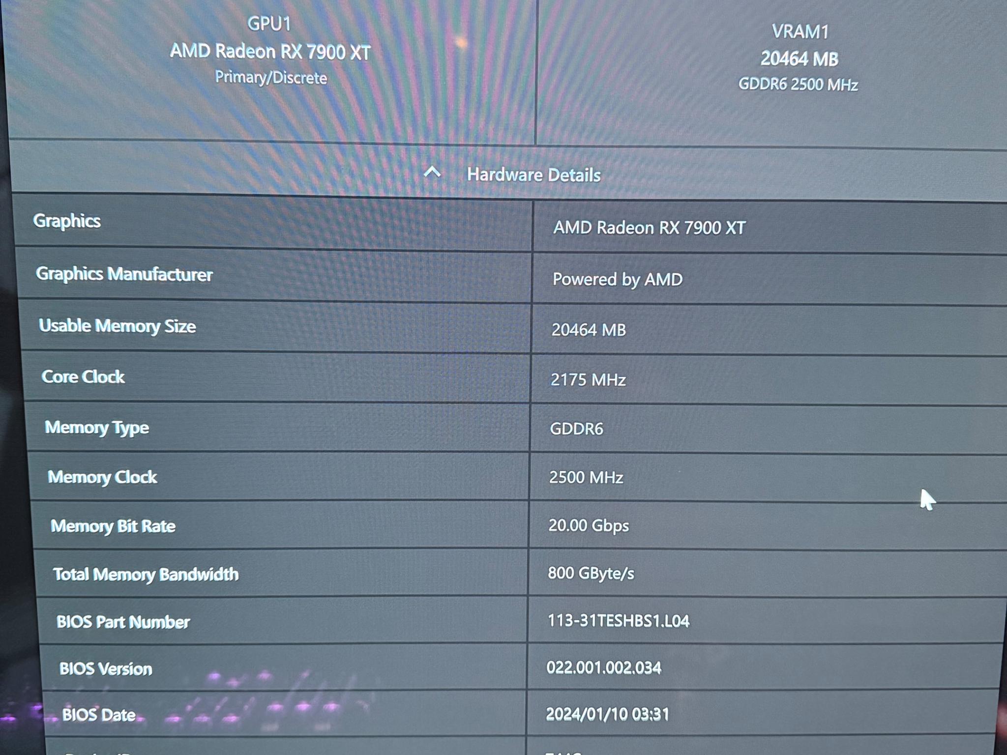 XFX MERC310 7900XT