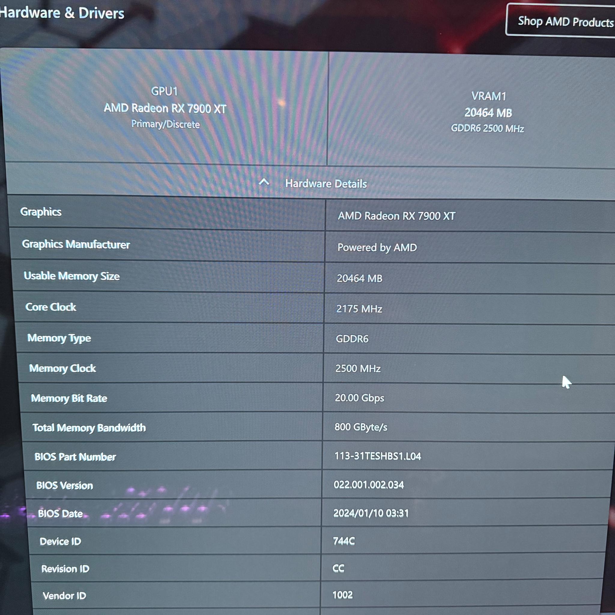 XFX MERC310 7900XT