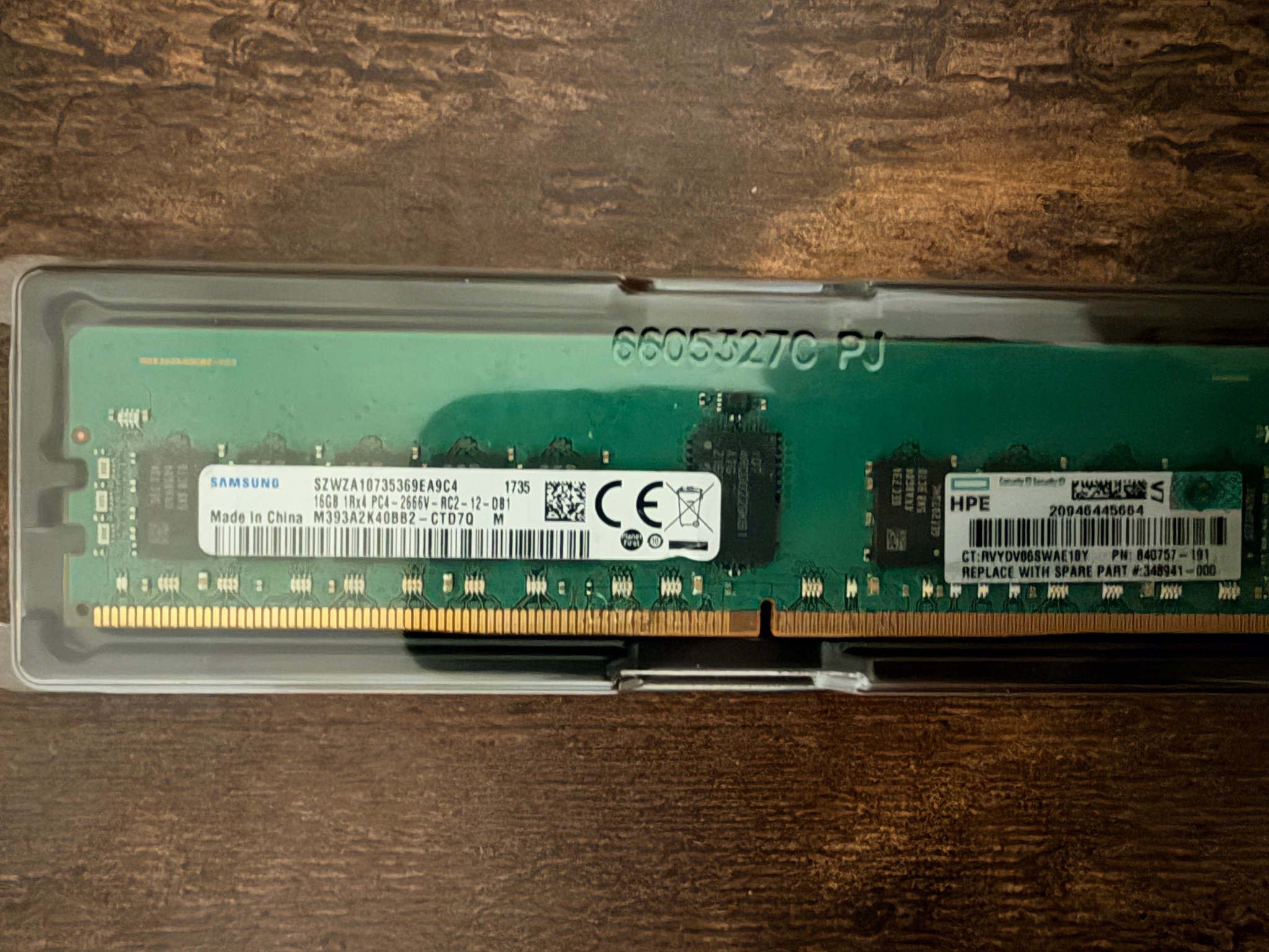 (USED) (RDIMM) Samsung DDR4 2666MT/S 16GB (1x16GB)