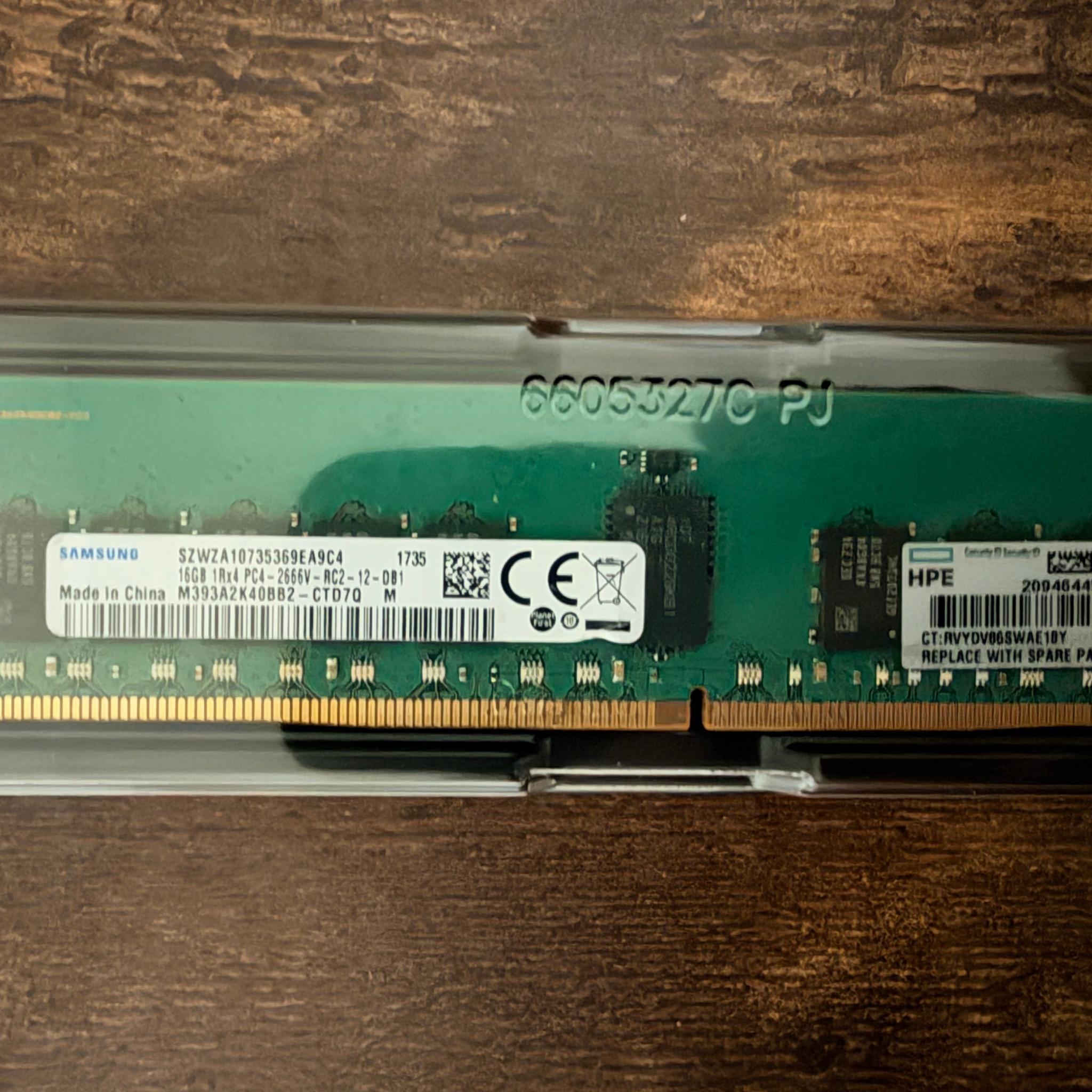 (USED) (RDIMM) Samsung DDR4 2666MT/S 16GB (1x16GB)