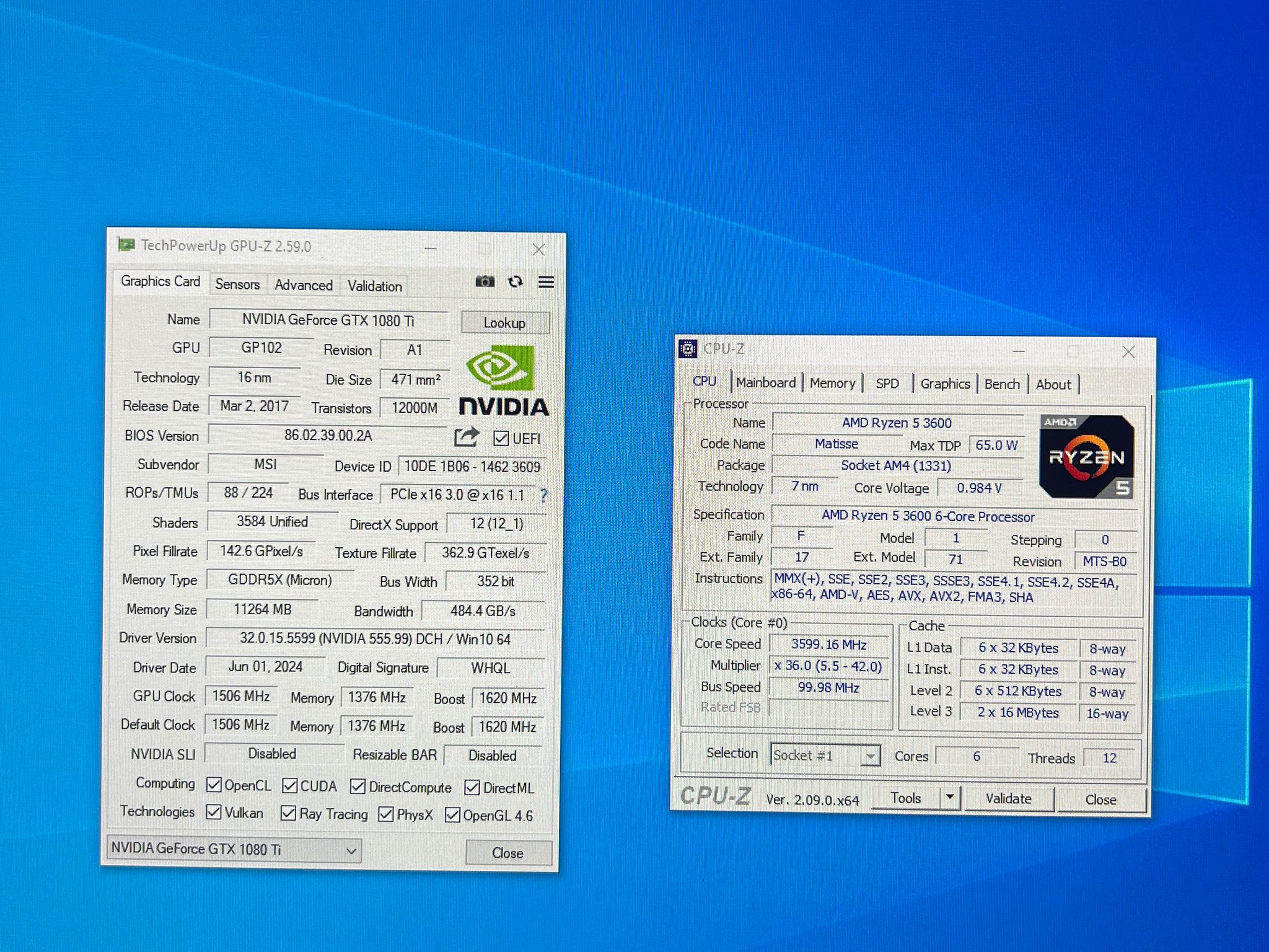 Gtx 1080 Ti 11GB, Ryzen 5 3600 Gaming PC