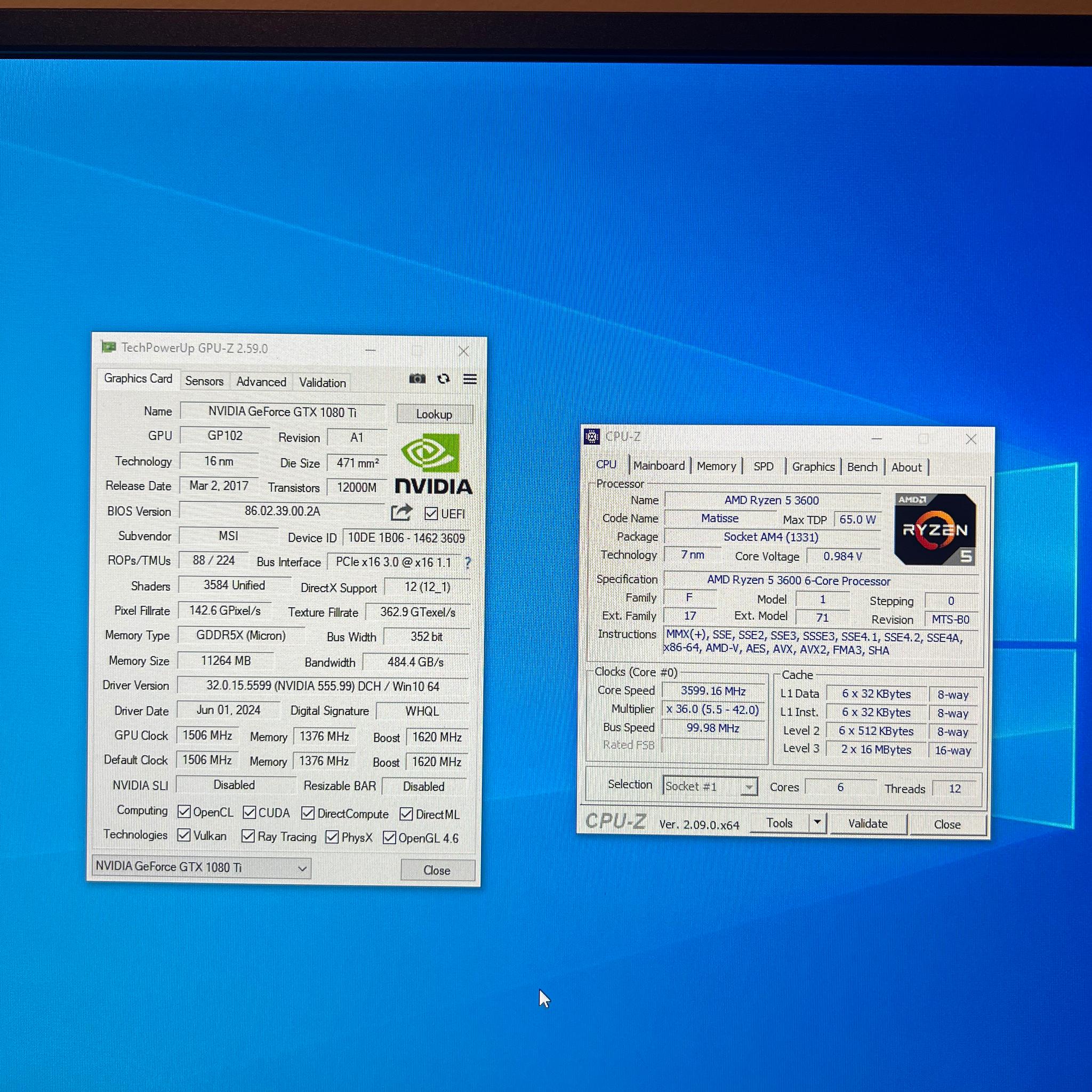 Gtx 1080 Ti 11GB, Ryzen 5 3600 Gaming PC