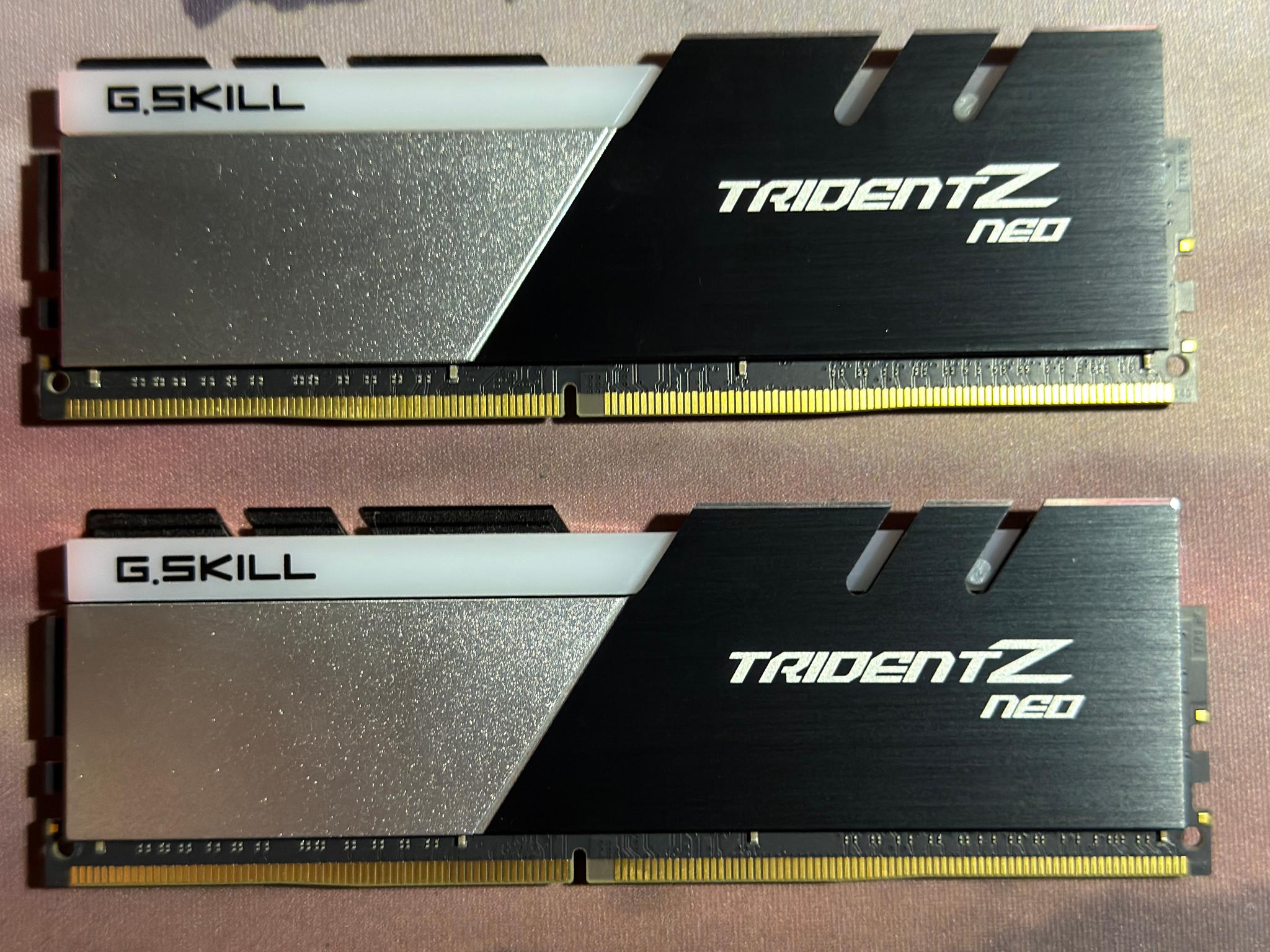 G.SKILL Trident Z Neo 32GB (2x16GB) DDR4 3600 CL18 RGB Desktop RAM Kit - Excellent Condition