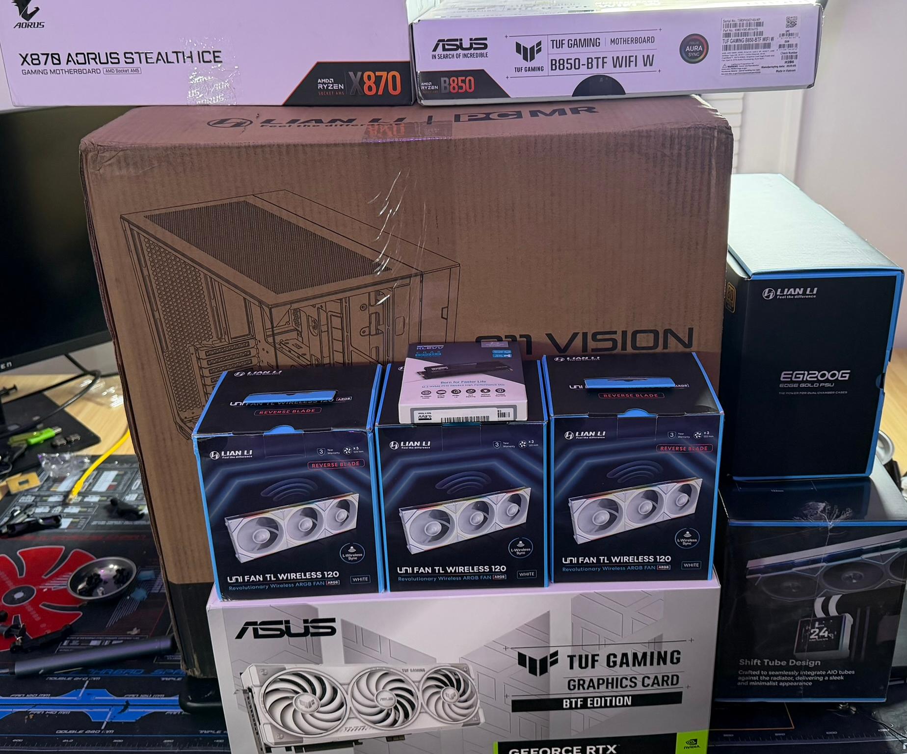 Brand New Components | All White Lian Li | RTX 5070 Ti BTF 16GB | 32GB DDR5 | 2TB NVMe |