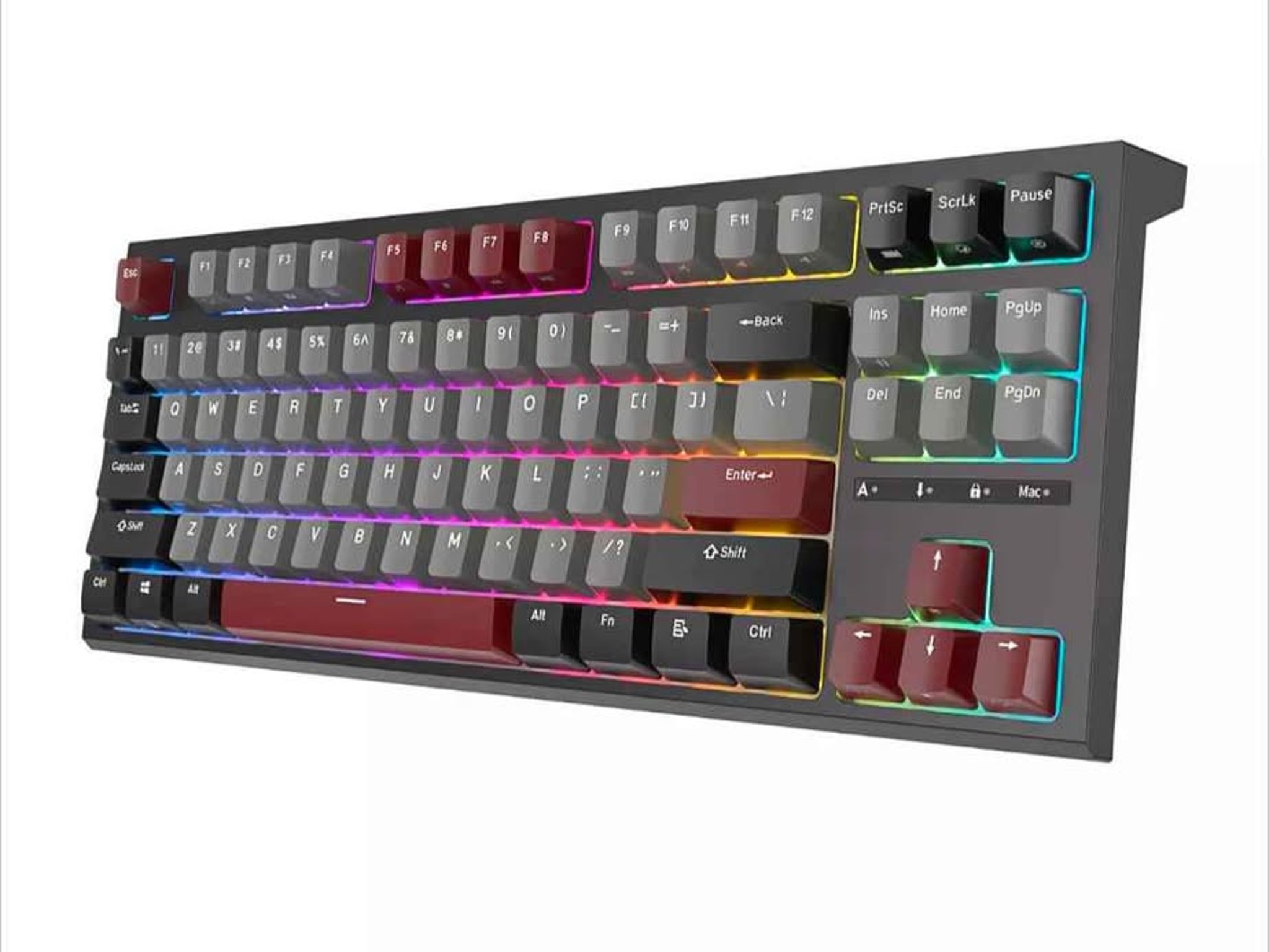 New Mechanical Keyboard RK-R87 TKL with Red switches and RGB backlight