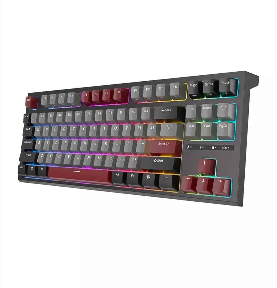 New Mechanical Keyboard RK-R87 TKL with Red switches and RGB backlight