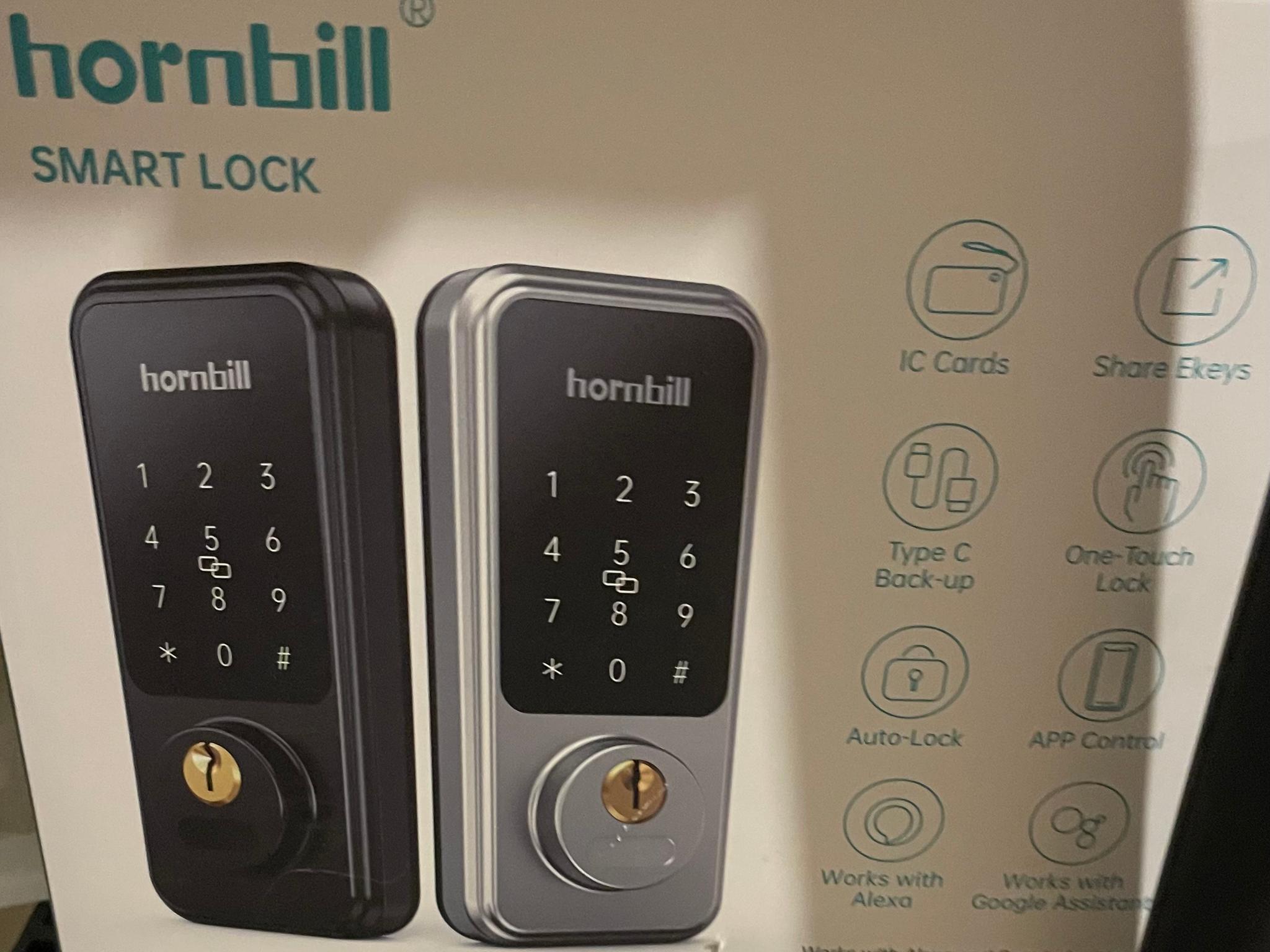 Hornbill Smart Lock with Gateway – Silver – Like New
