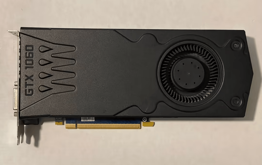 Used, DELL NVIDIA GTX1060DE-ZD6012 HF GTX 1060 6GB