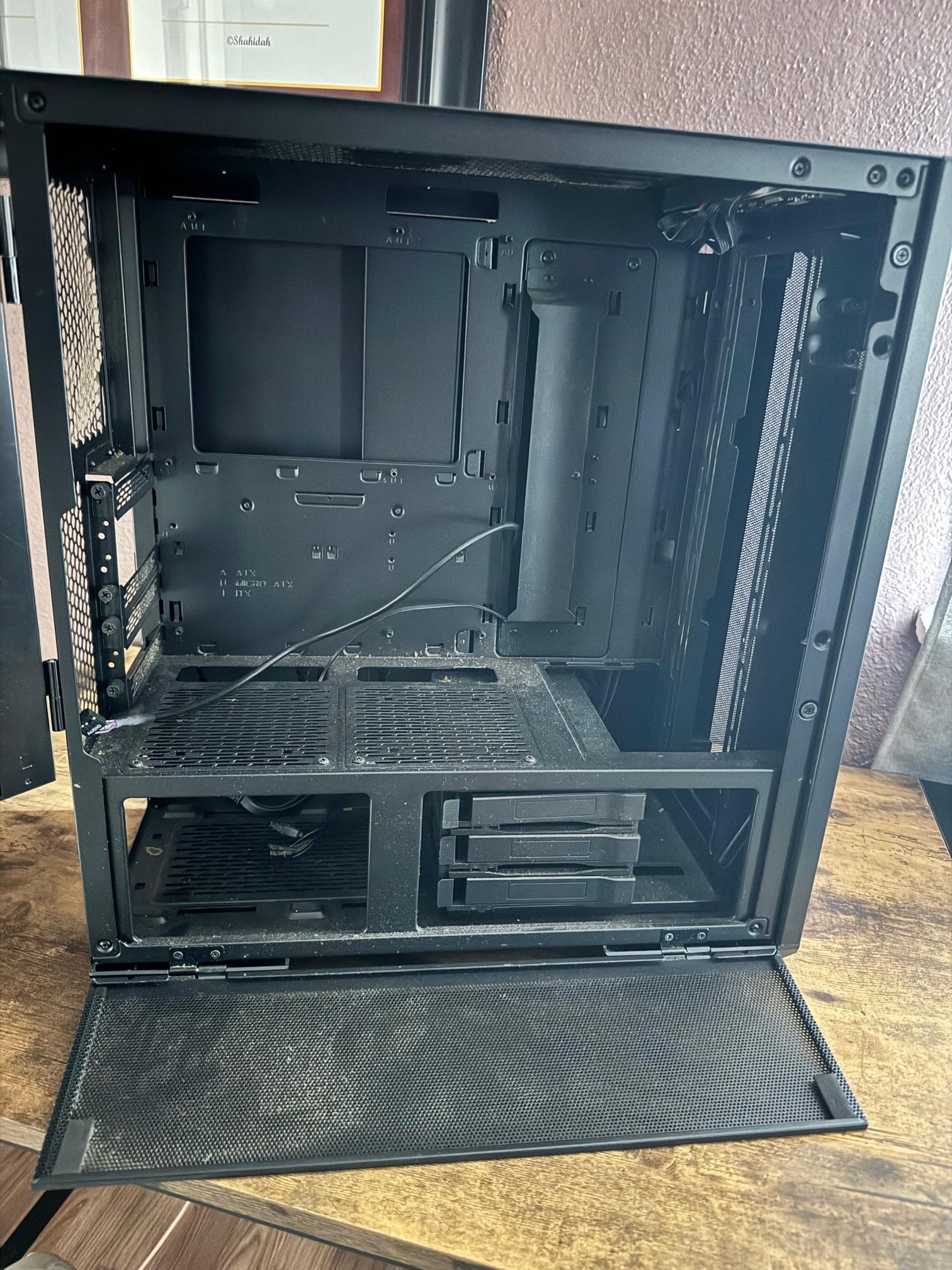 Pc Case Black just trying to get rid of it